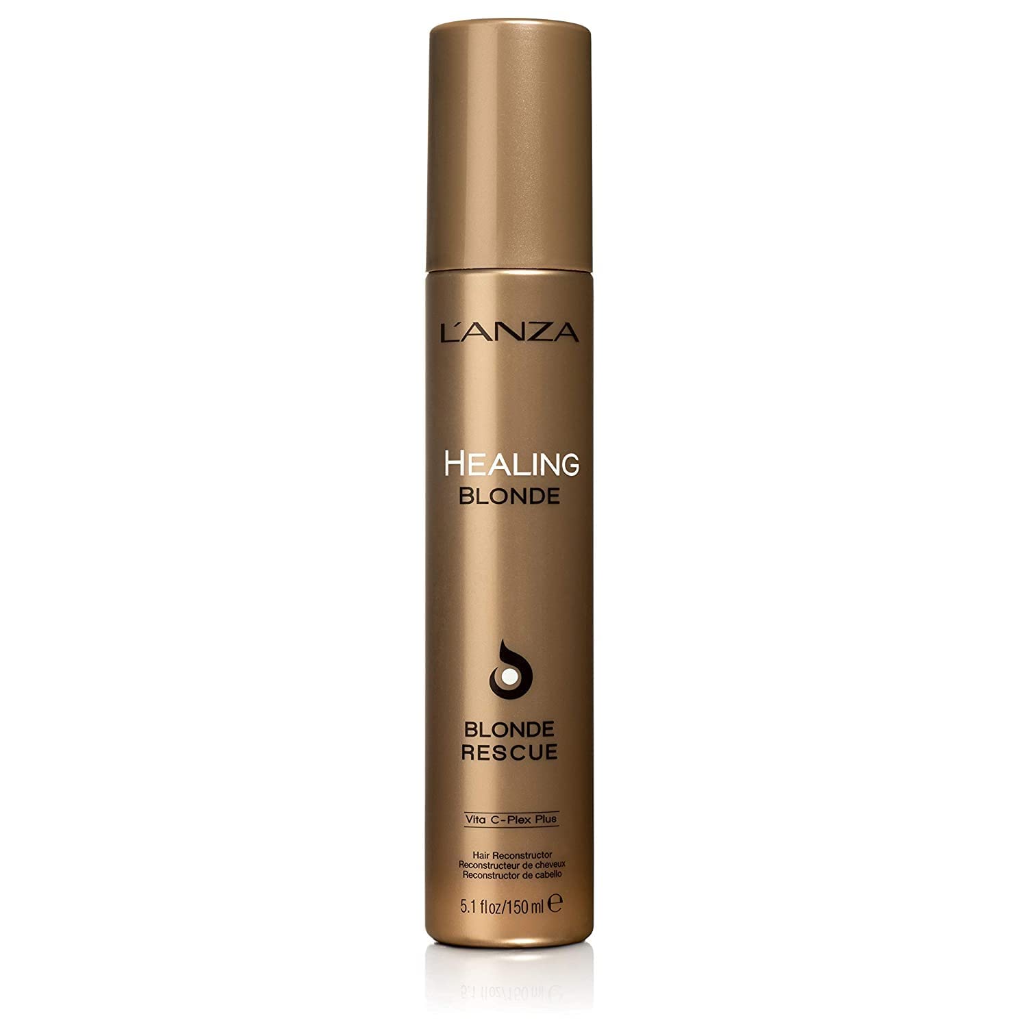 LANZA Healing Blonde Rescue, Leave-in Bleach Damage Reconstructor, Renews Strength, Replenishes Moisture, And Protects Hair Col