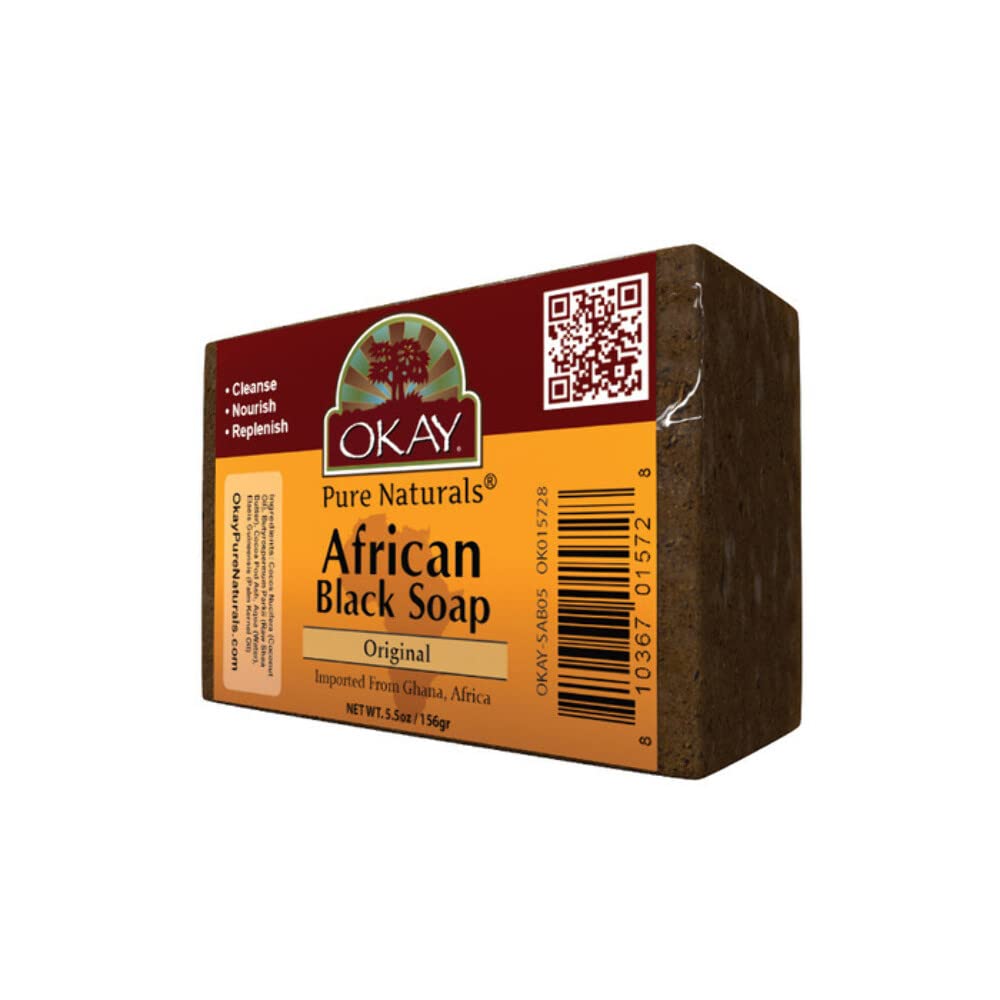Okay African Black Original Soap 5.5Oz / 142Gr