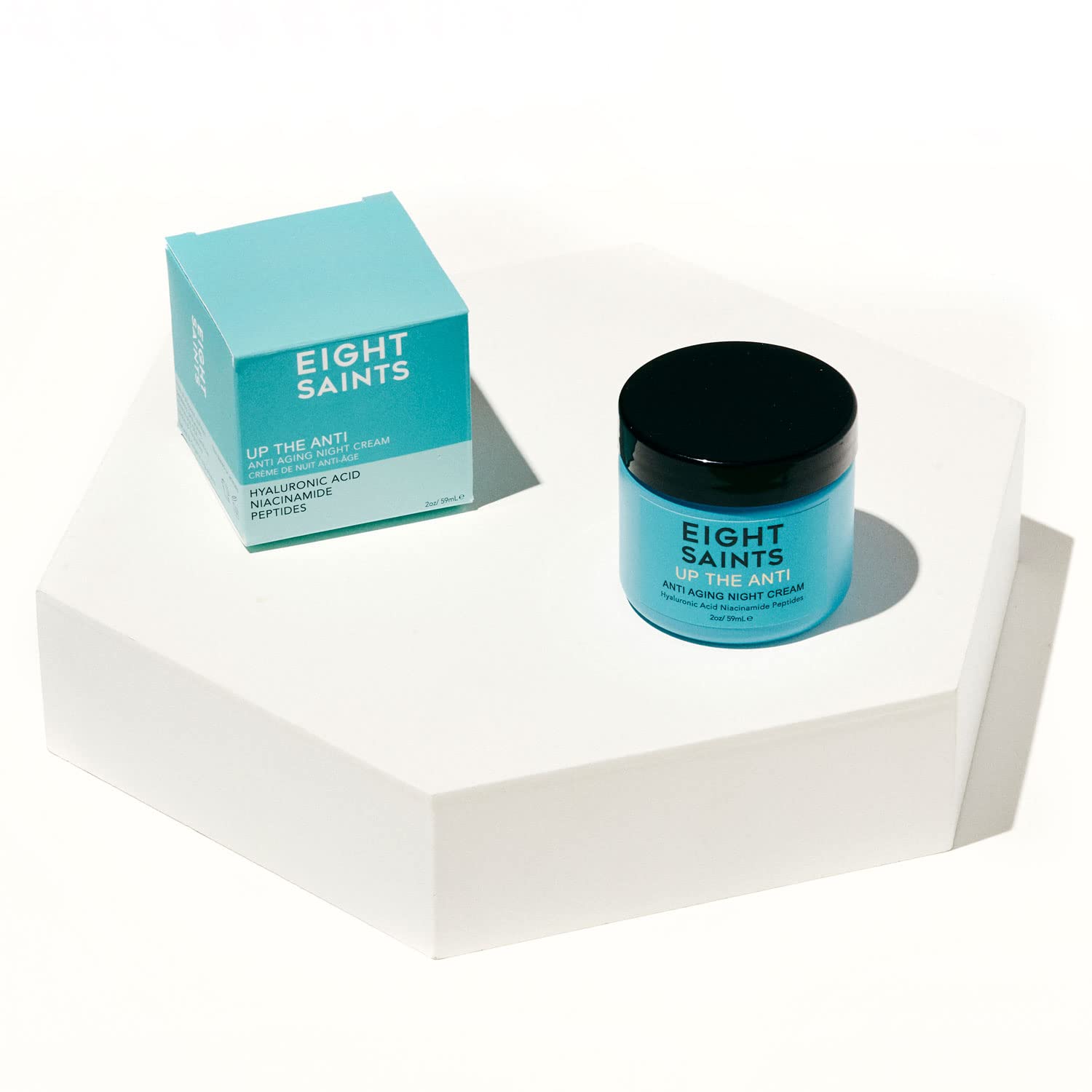 Eight Saints Skin Care Up the Anti Night Cream Face Moisturizer to Reduce Fine Lines and Wrinkles, Natural and Organic Anti Agin