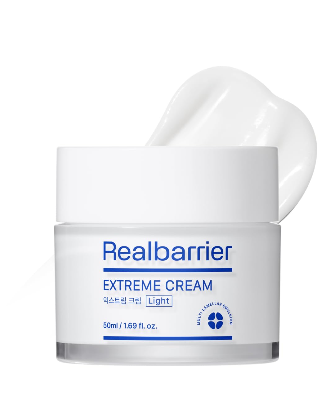 Real Barrier Extreme Cream Light 1.69 Fl Oz, Lightweight Daily Soft Cream Facial Moisturizing Soothing Cream With Hyaluronic Aci