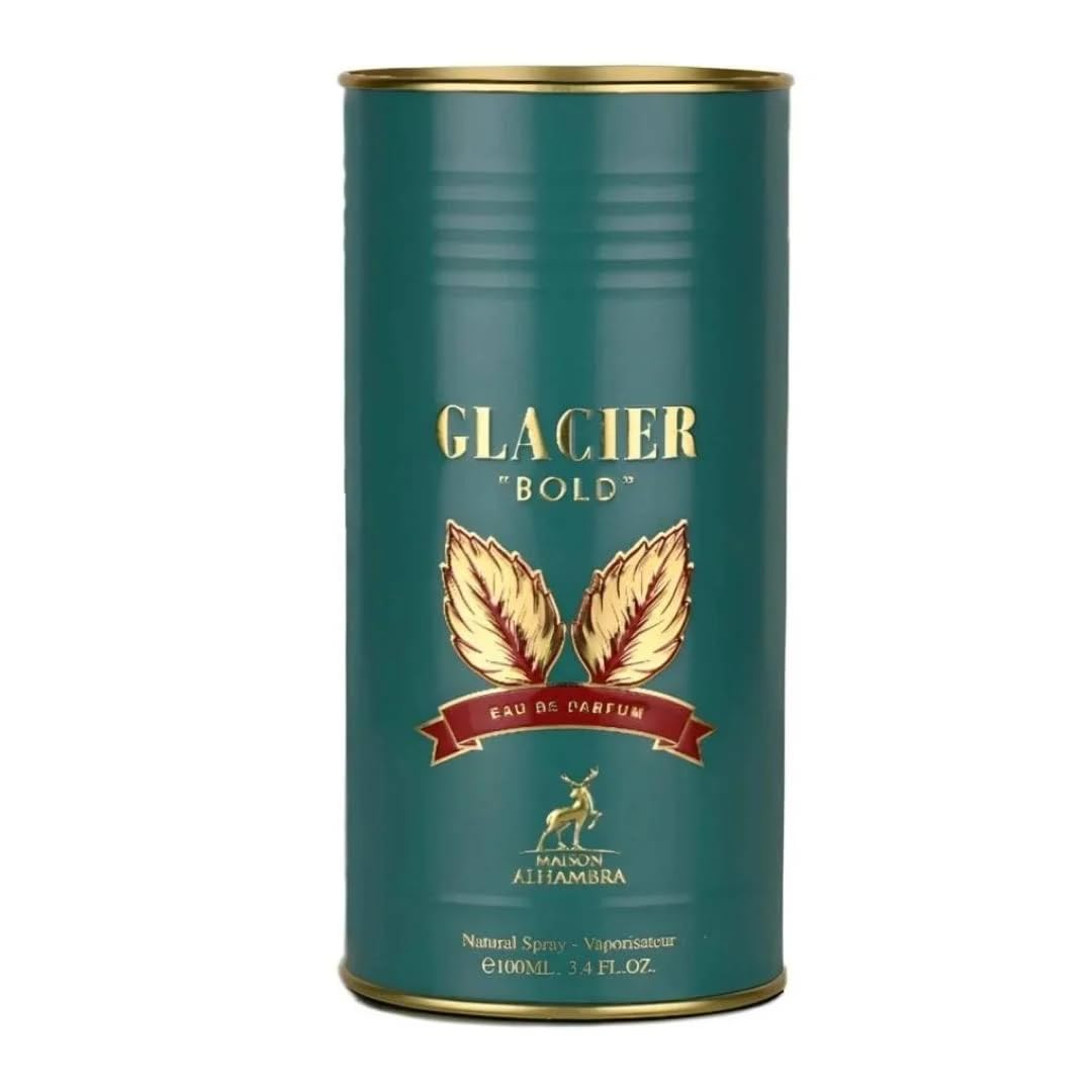 Maison Alhambra Glacier Bold Eau de Parfum Spray for Unisex, 3.4 Fl Oz, Model QOG24-Gla-90622