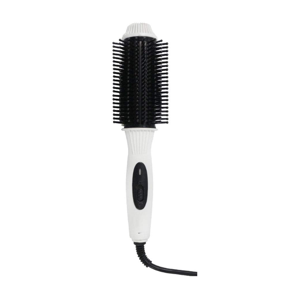 QOPCBCGN 2in1hair Straightener Comb Hair Brush Curler Professional White red Electric Curling Iron Flat Fast