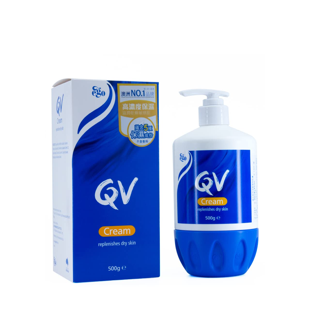 Qv Cream 500G Pump Bottle (Made In Australia)
