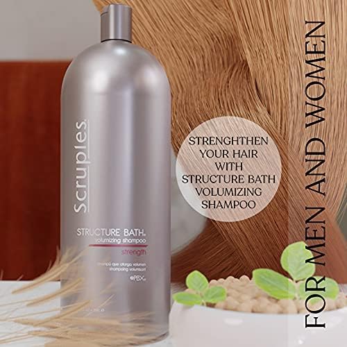 Scruples Structure Bath Volumizing Shampoo - Professional Grade Hair Care - Sulfate Free, Keratin Infused, Moisturizing And Volu