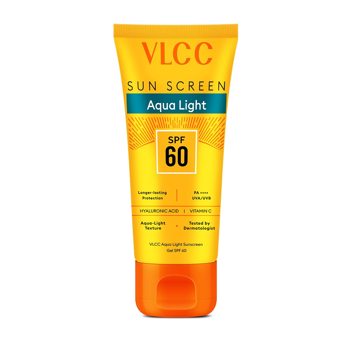 Vlcc All Skin Aqua Light Sunscreen Gel Spf 60 Pa++++ | High Uva & Uvb Protection | FastAbsorbing, NonGreasy | No White Cast | 