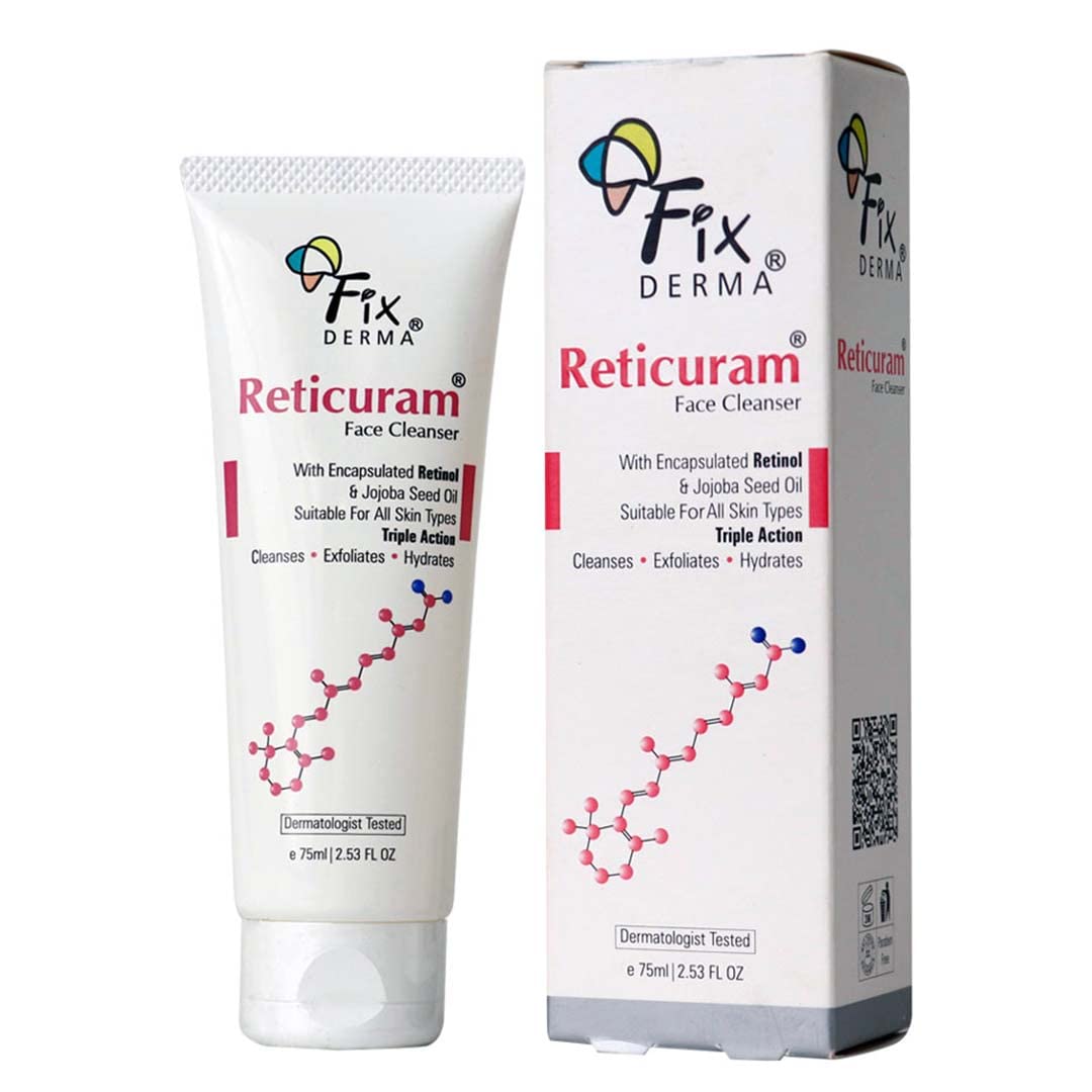 Fixderma 0.05% Retinol Reticuram Face Cleanser For All Skin Types, Anti Ageing, Retinol Face Cleanser, Regulates Sebum Productio