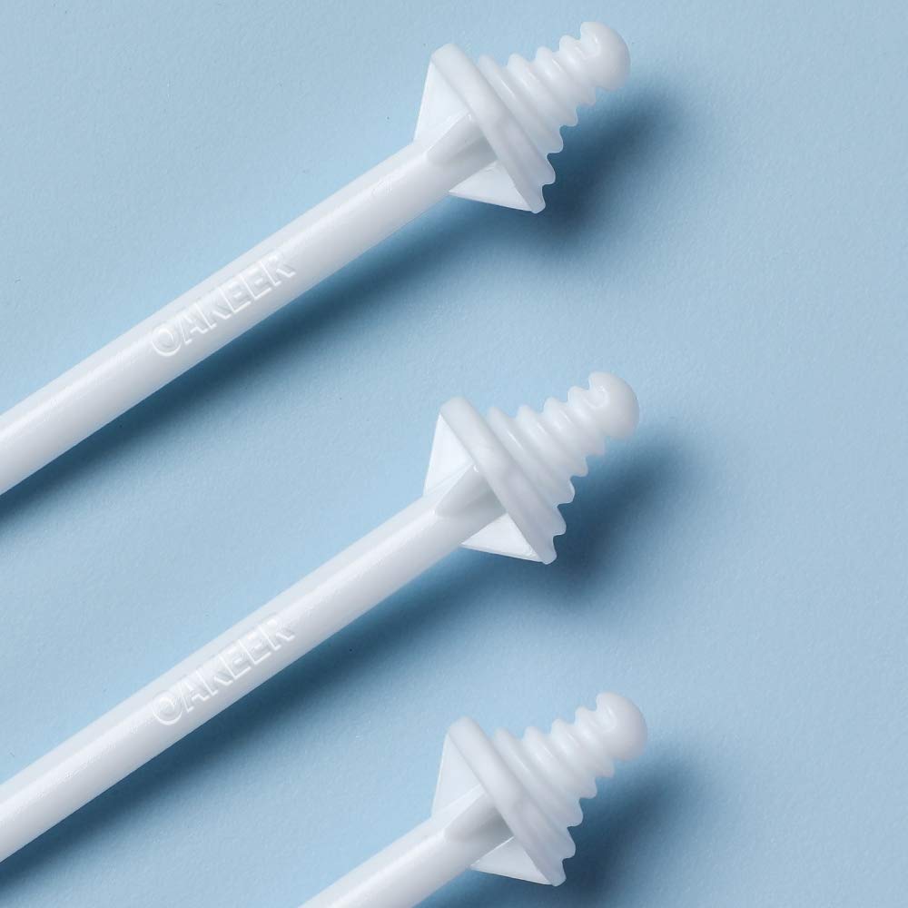 Oakeer 100 Pcs Nasal And Ear Cleaning Applicators: Wax Sticks For Hair Removal