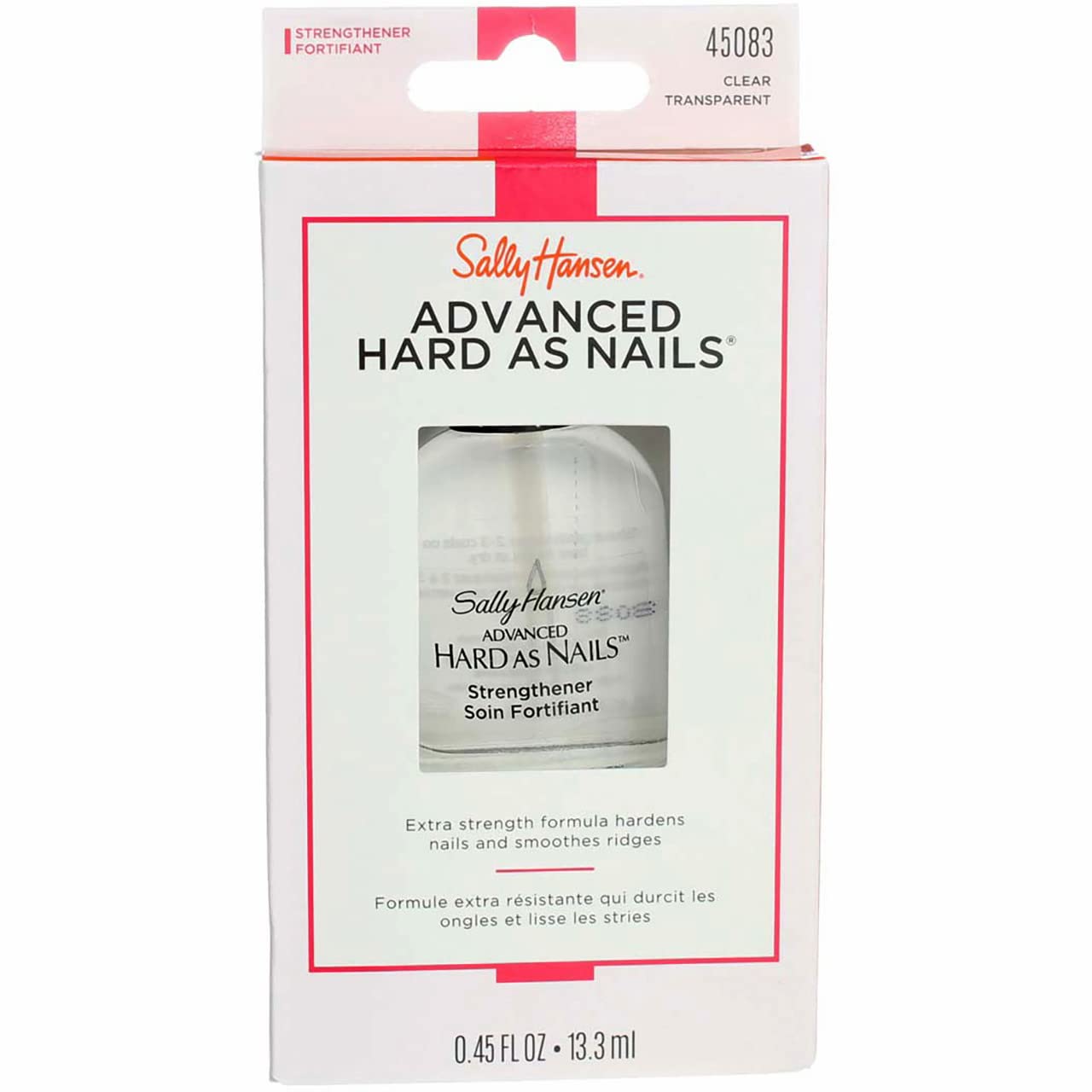 Sally Hansen Advanced Hard As Nails Clear 0.45 Ounce (13.3ml) (2 Pack)