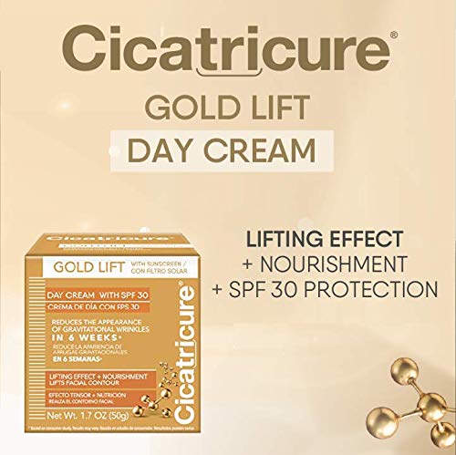 Cicatricure Gold Lift Anti Aging Day Cream, Firms, Nourishes And Contours Skin With Spf 30, 3-Pack