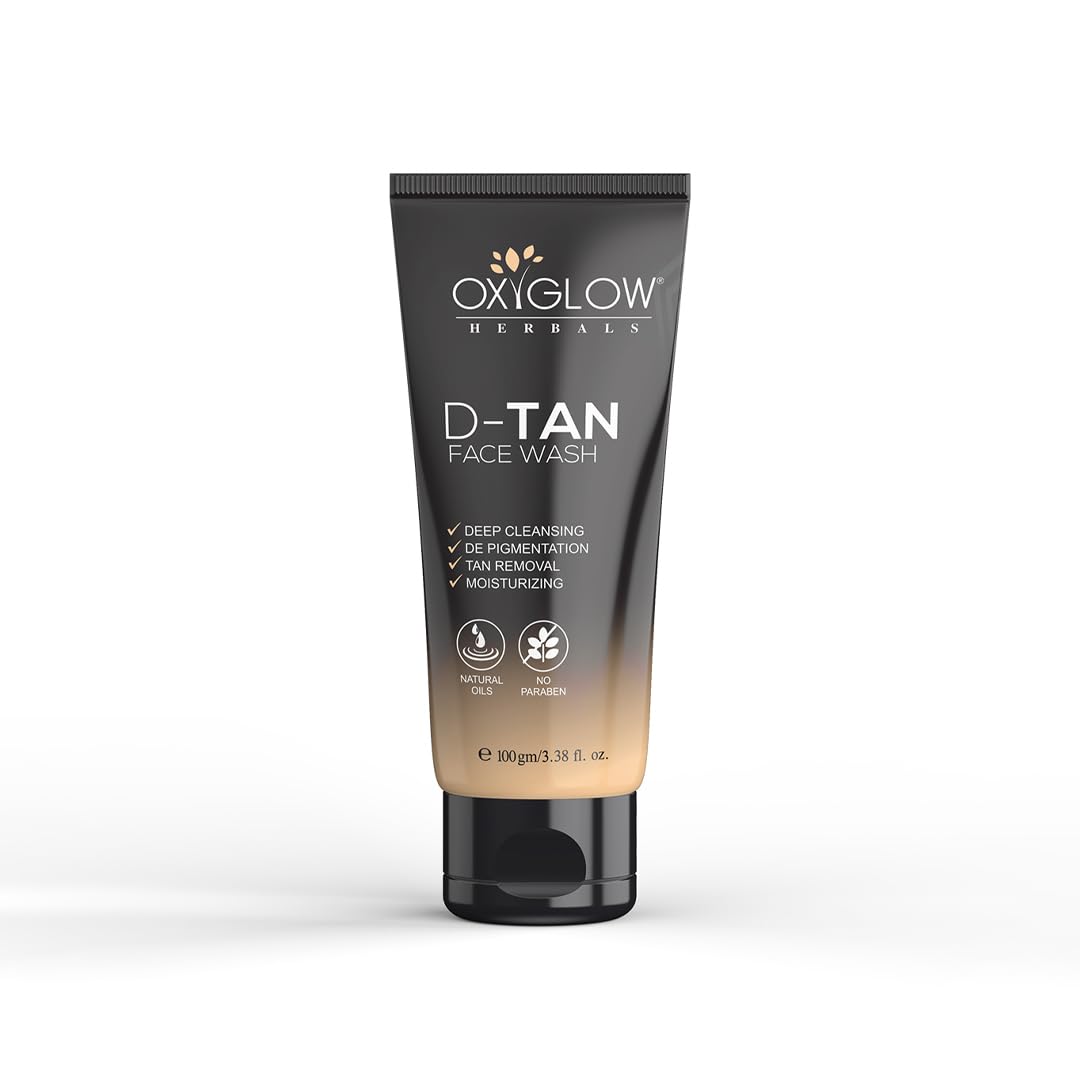 Oxyglow Herbals DTan Face Wash100G (Po1)| Helps Removes Dirt |Brightening & Glowing Skin|Deep Cleans0Ing|DePigmentation|Tan R