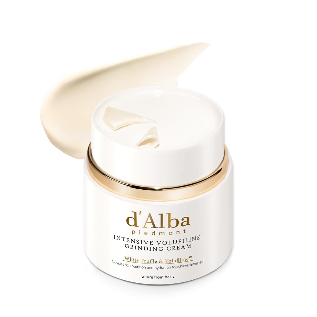 D'Alba Piedmont Italian White Truffle Intensive Grinding Cream, Volufiline 50,000Ppm, Elasticity Care And Nourishment, Korean Sk