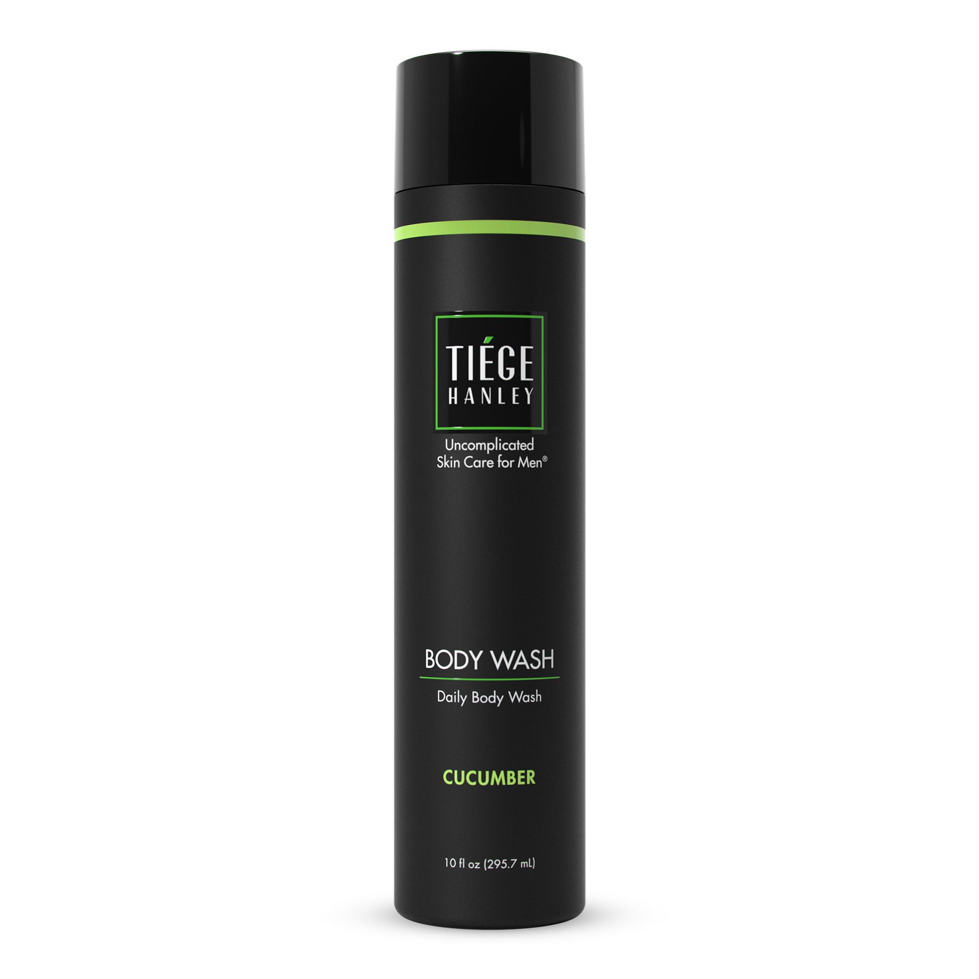 Tiege Hanley Mens Body Wash, Cucumber Scented - Hydrating & Cleansing Daily Body Wash For Men Gently Removes Dirt, Sweat & Oil -