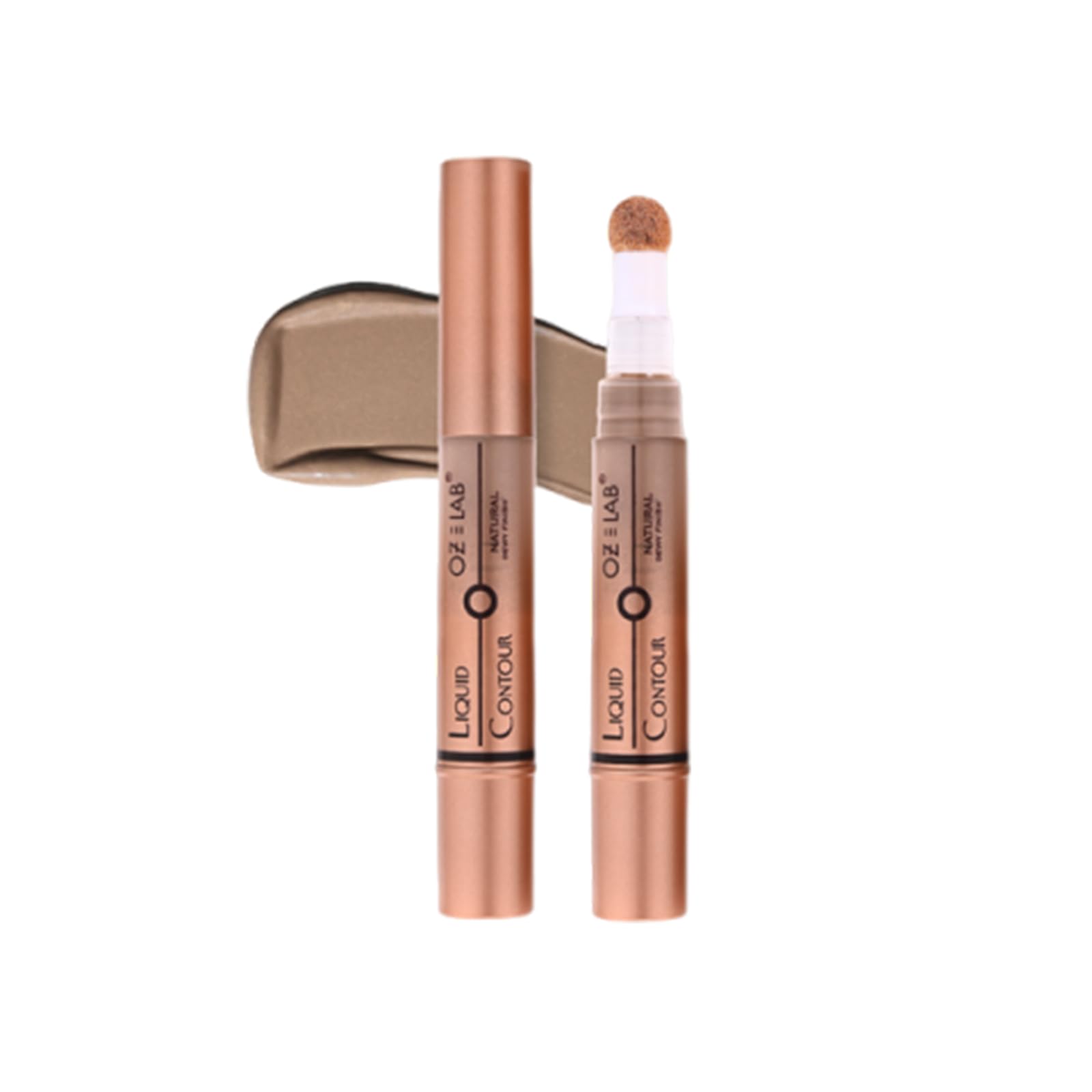 OZ LAB Calypso Glow Liquid Contour Wand Morning Glow  LongLasting Matte Finish, Buildable Coverage, Cushion Applicator, Vegan 