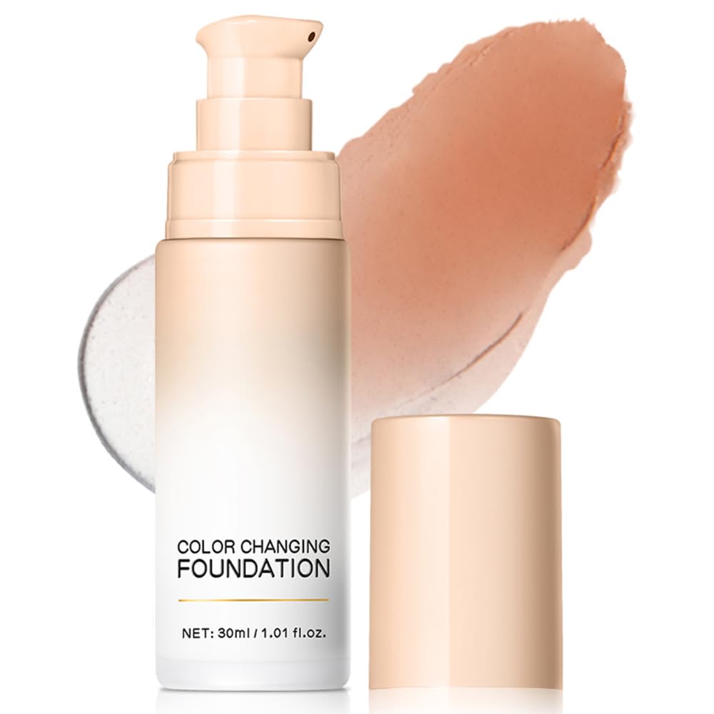 Color Changing Foundation with Centella Asiatica  Weightless Hydrating Liquid Foundation (White04)