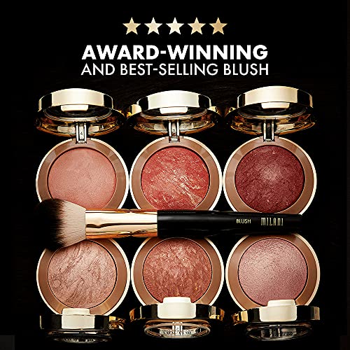 Milani Baked Blush - Berry Amore (0.12 Ounce) Cruelty-Free Powder Blush - Shape, Contour & Highlight Face For A Shimmery Or Matt