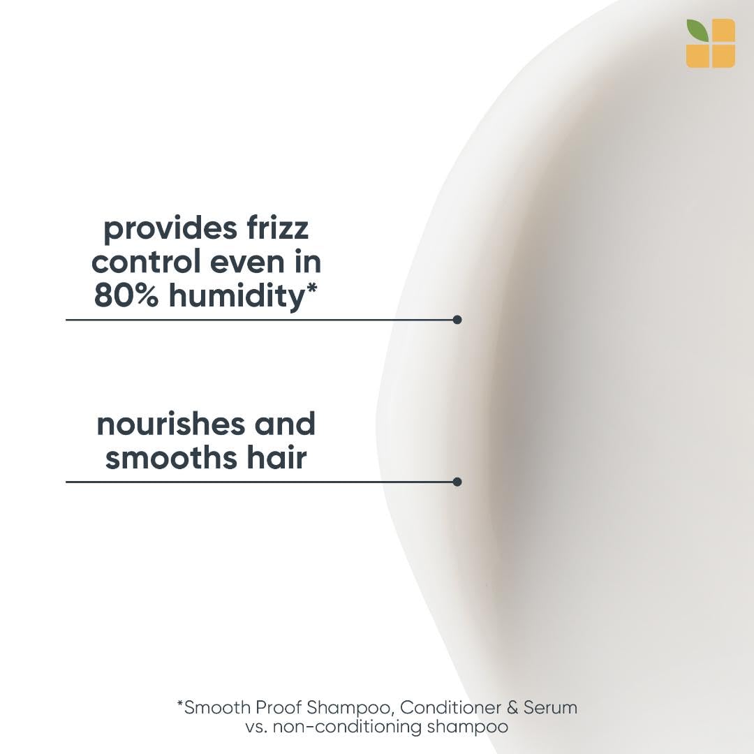Biolage Smooth Proof Conditioner | Provides Humidity Control & Anti-Frizz Smoothness | For Frizzy Hair | Paraben & Silicone-Free