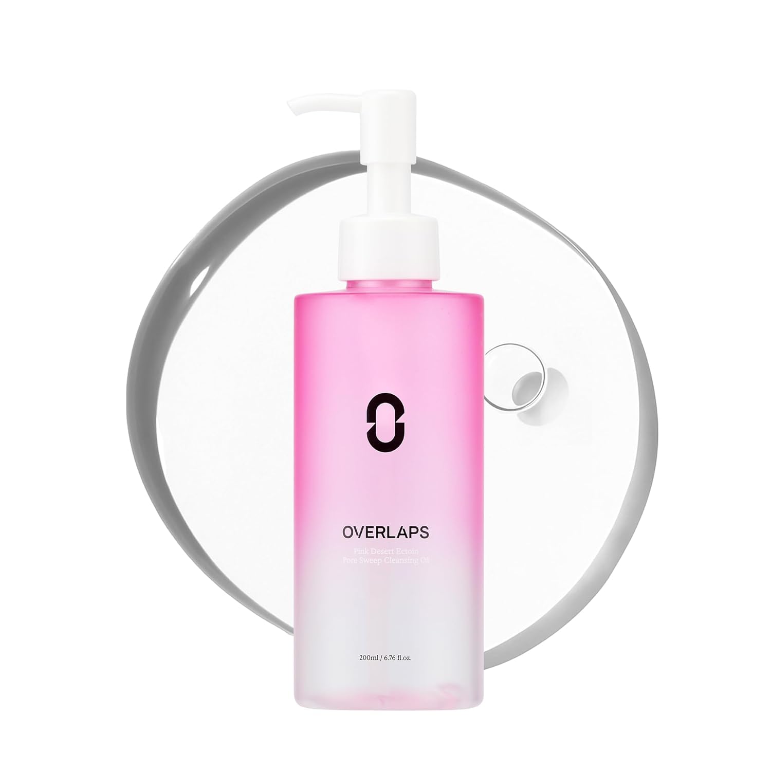 OVERLAPS Ectoin Cleansing Oil, Korean Face Oil Cleanser & Makeup Remover | Melt makeup with deep blackhead & sebum care  double