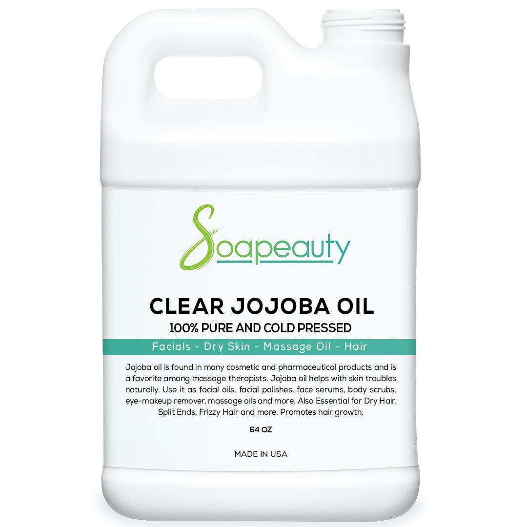 Soapeauty Clear Jojoba Oil | 100% Pure & Natural | Refined, Cold Pressed, Hexane Free | Moisturizing Oil For Skin, Face, Hair &