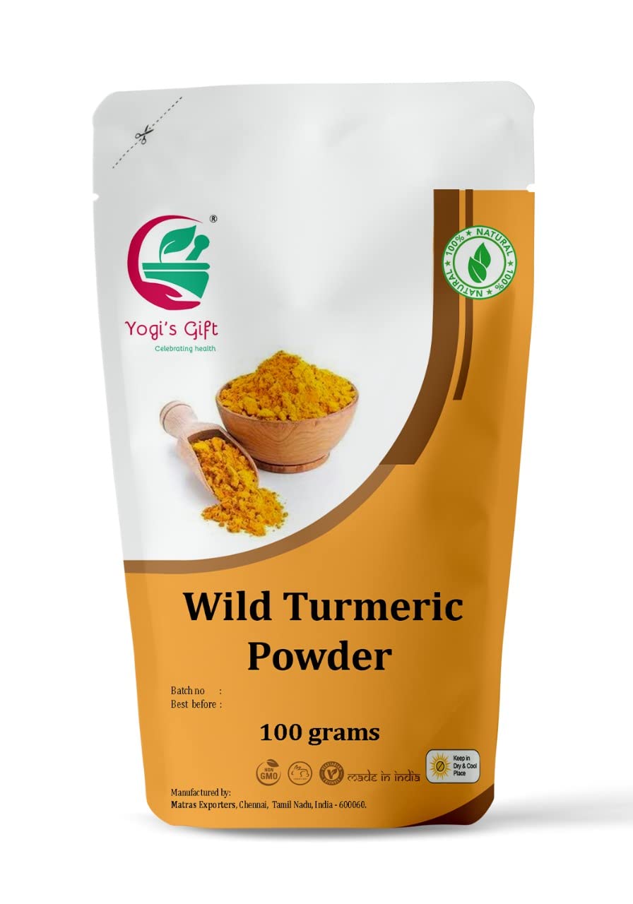 Kasturi Turmeric Powder for Skin Care | Wild Turmeric Powder | Aka Kasturi Manjal Powder | Best for Preparing Turmeric Face Mask