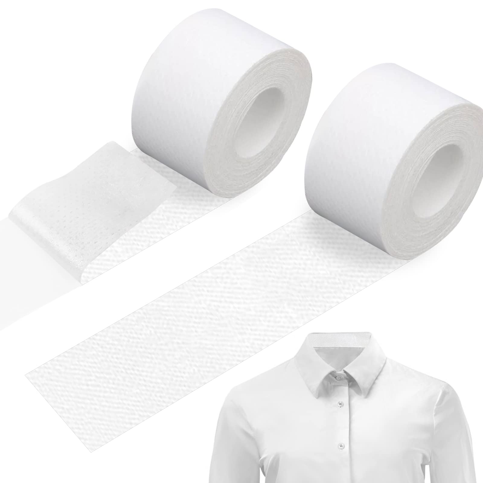 Self-Adhesive Shirt Collar Protector Disposable Collar Protector Invisible Sweat Pads For Hat Shirt Neck Liner Armpit Tape Colla