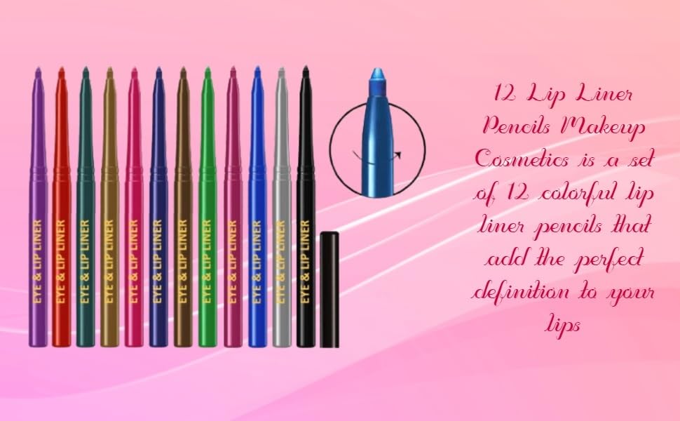 Aylily Pencil Smudge Proff Waterproof & Long Lasting Multi Color Kajal Eye Liner