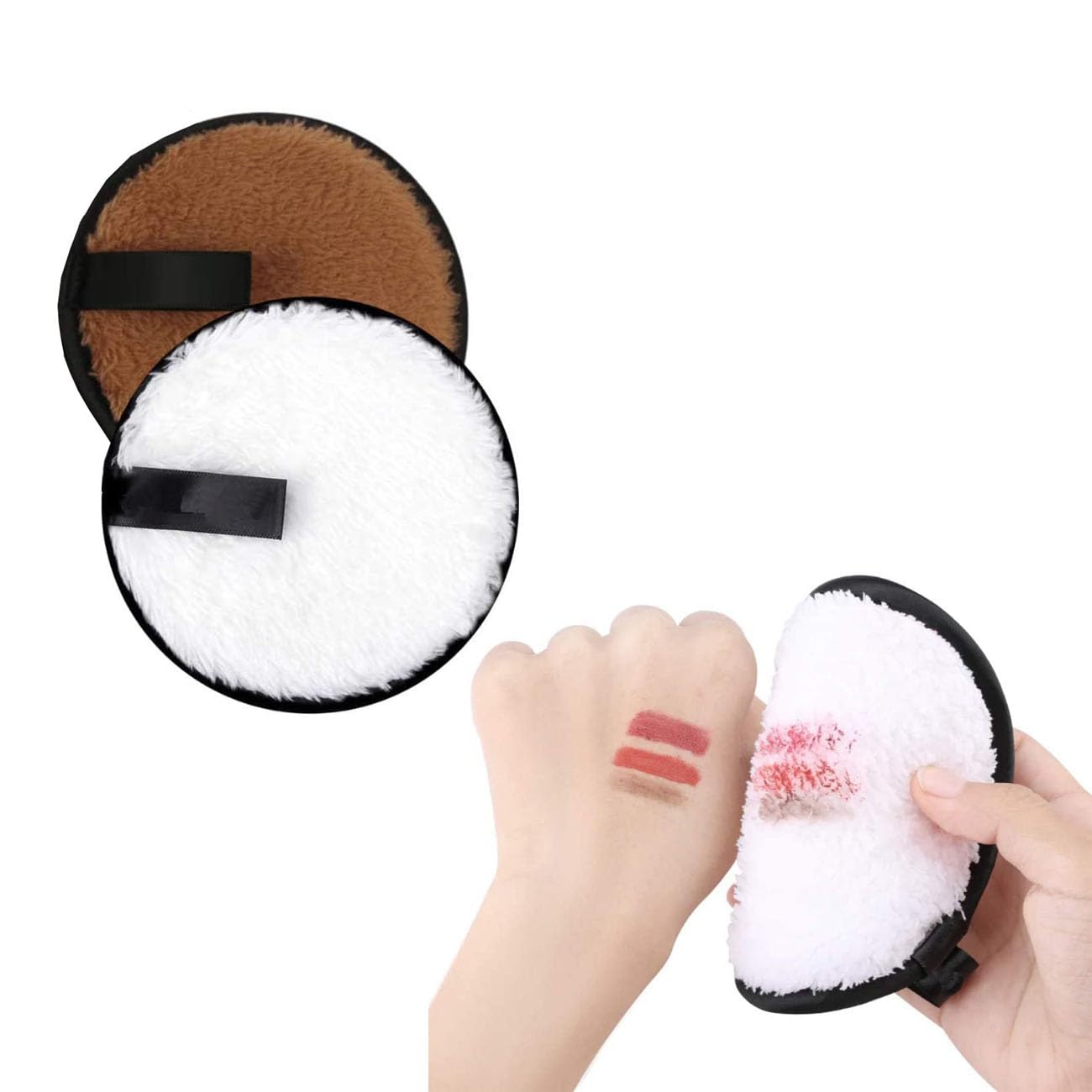 Ghelonadi Reusable Makeup Remover Pads For All Skin Microfiber Washable Face Cleansing Wipes For Heavy Makeup, NonLatex Beauty 