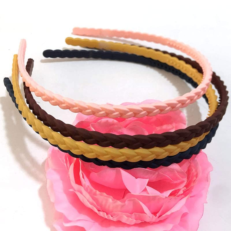 Big Box Fashion Hair Accessories Braid Hair Band Headbands For Women/Girls NonSlip Hairband Comfy Hair Hoop Resin Teeth Comb (P