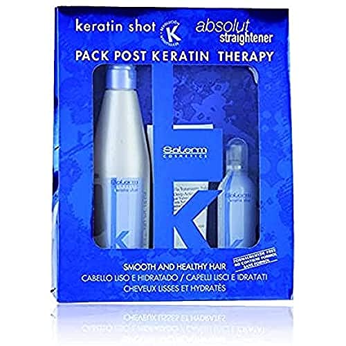 Salerm Cosmetics Kit Keratin Shot Maintenance Treatment - Pack of 3 x 266.67 ml - Total: 4.00ml