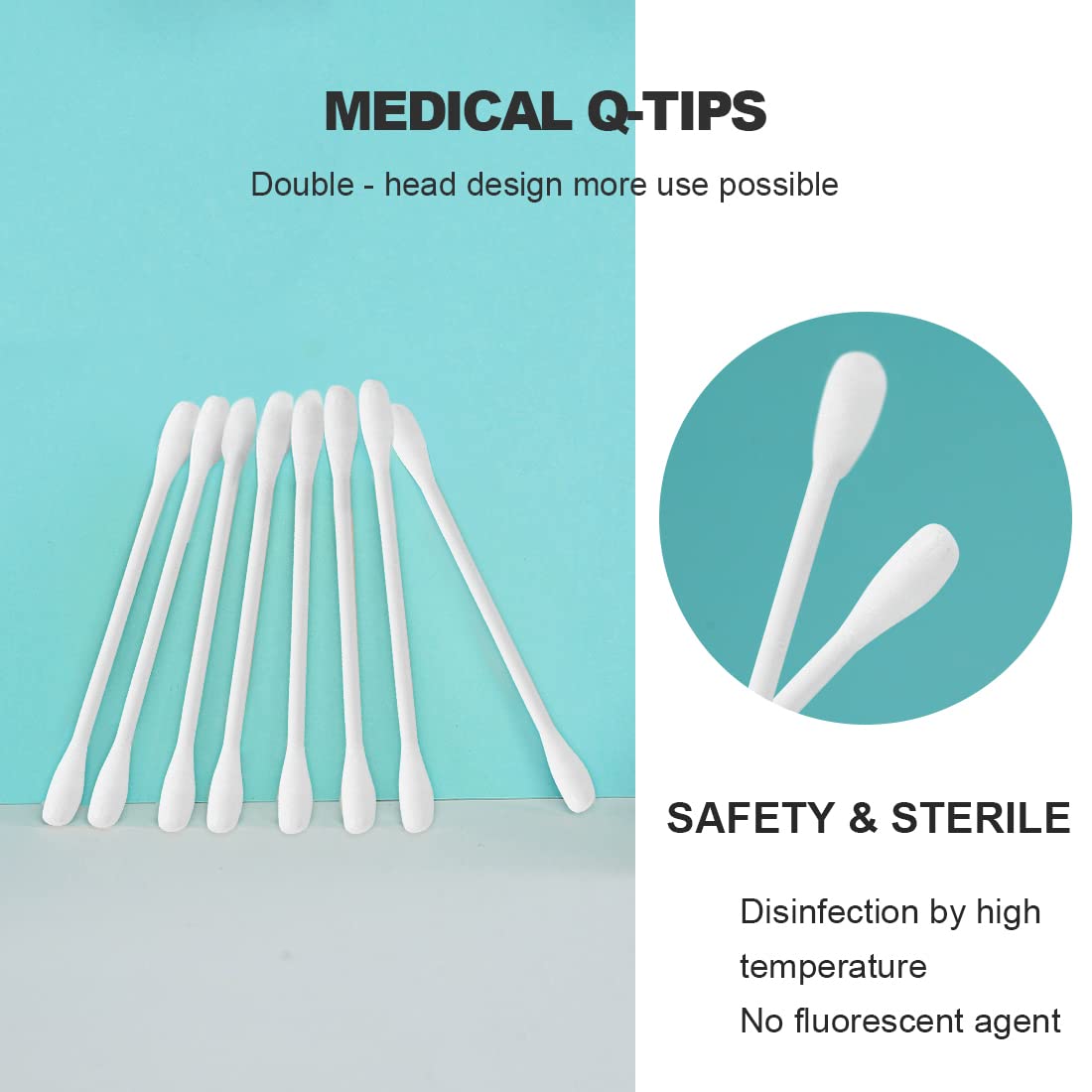 Individually Wrapped Cotton Swabs,Travel Cotton Swabs,Cotton Stick,Double Round Cotton Swabs,Round Cotton Swabs,Individually Pac