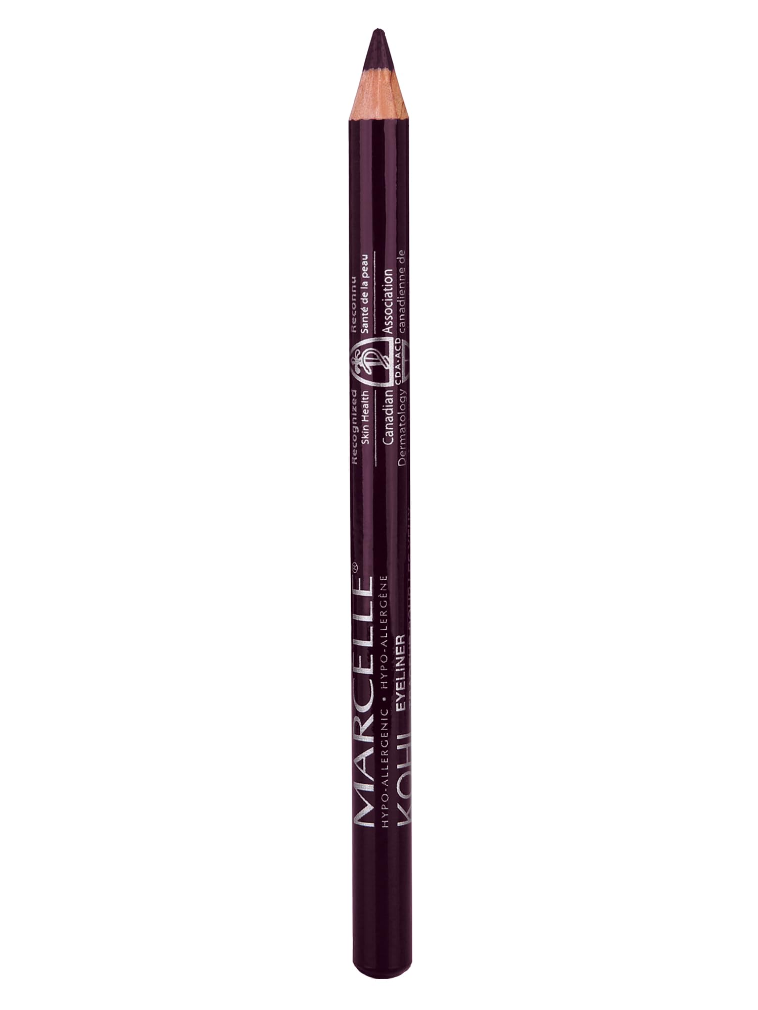 Marcelle Kohl Eyeliner, Black Plum, Eye Pencil, Long-Lasting, Waterproof, Intense Colour, Fragrance-Free, Hypoallergenic, Recogn