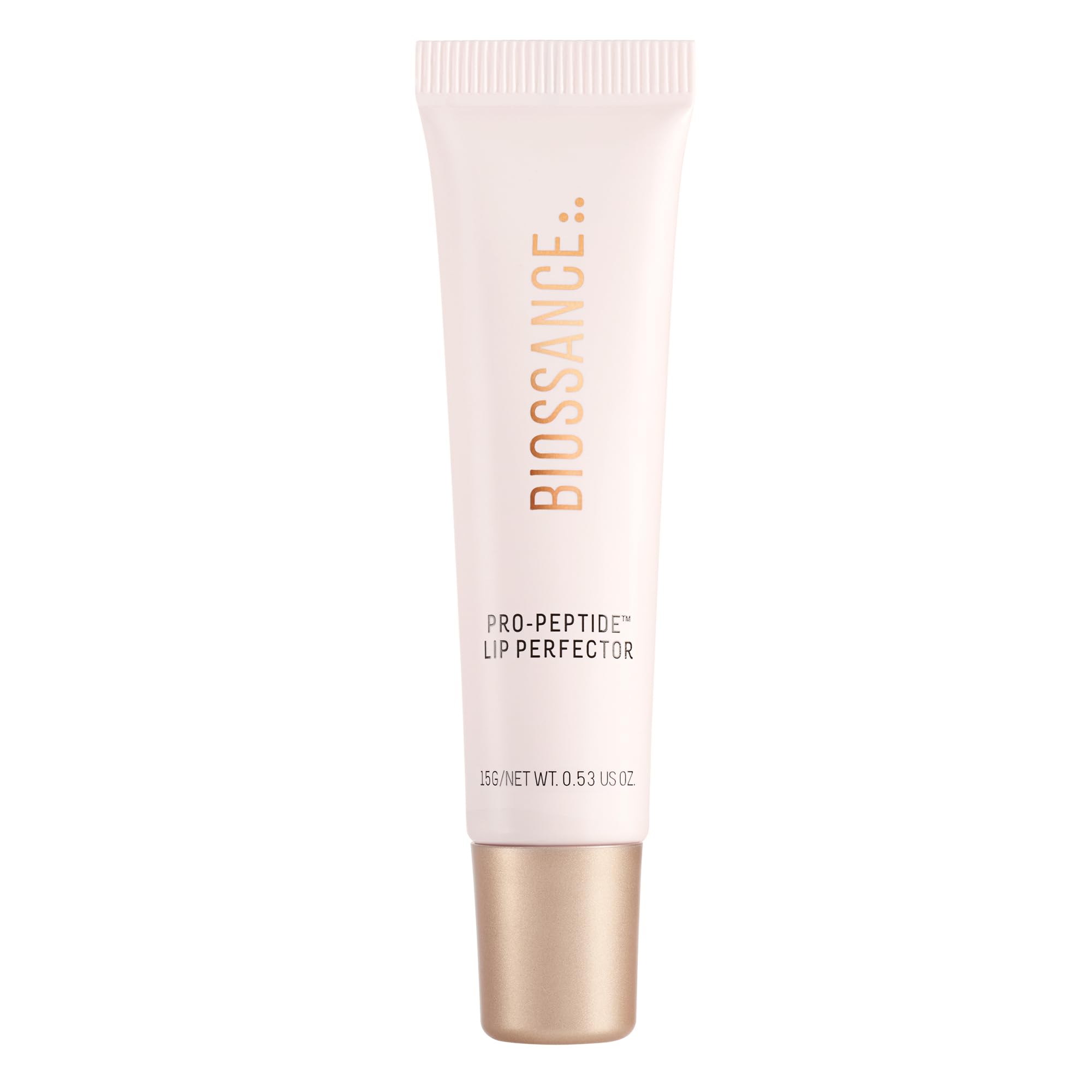 Biossance Pro-Peptide Lip Perfector - Triple-Treat Vegan Lip Balm - Deeply Hydrating with Pro-Peptides & Hyaluronic Acid - Enhan