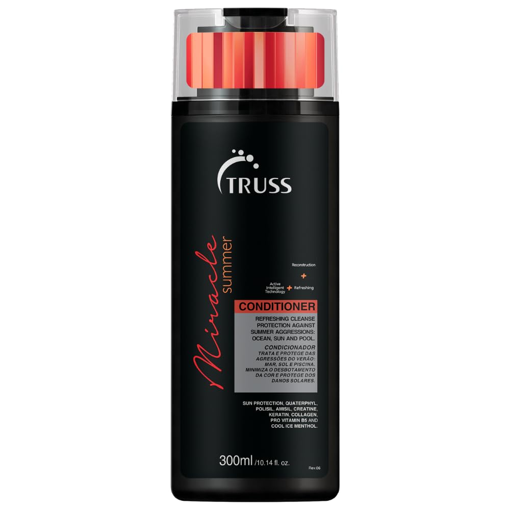 Truss Miracle Summer Conditioner - Moisturizing Conditioner, Protects Hair From Sun, Uv, Ocean & Pool Water, Adds Shine, Prevent