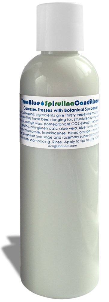 LIVING LIBATIONS - Organic True Blue Spirulina Conditioner | Natural, Plant-Based, Clean Beauty (1 fl oz | 30 ml)