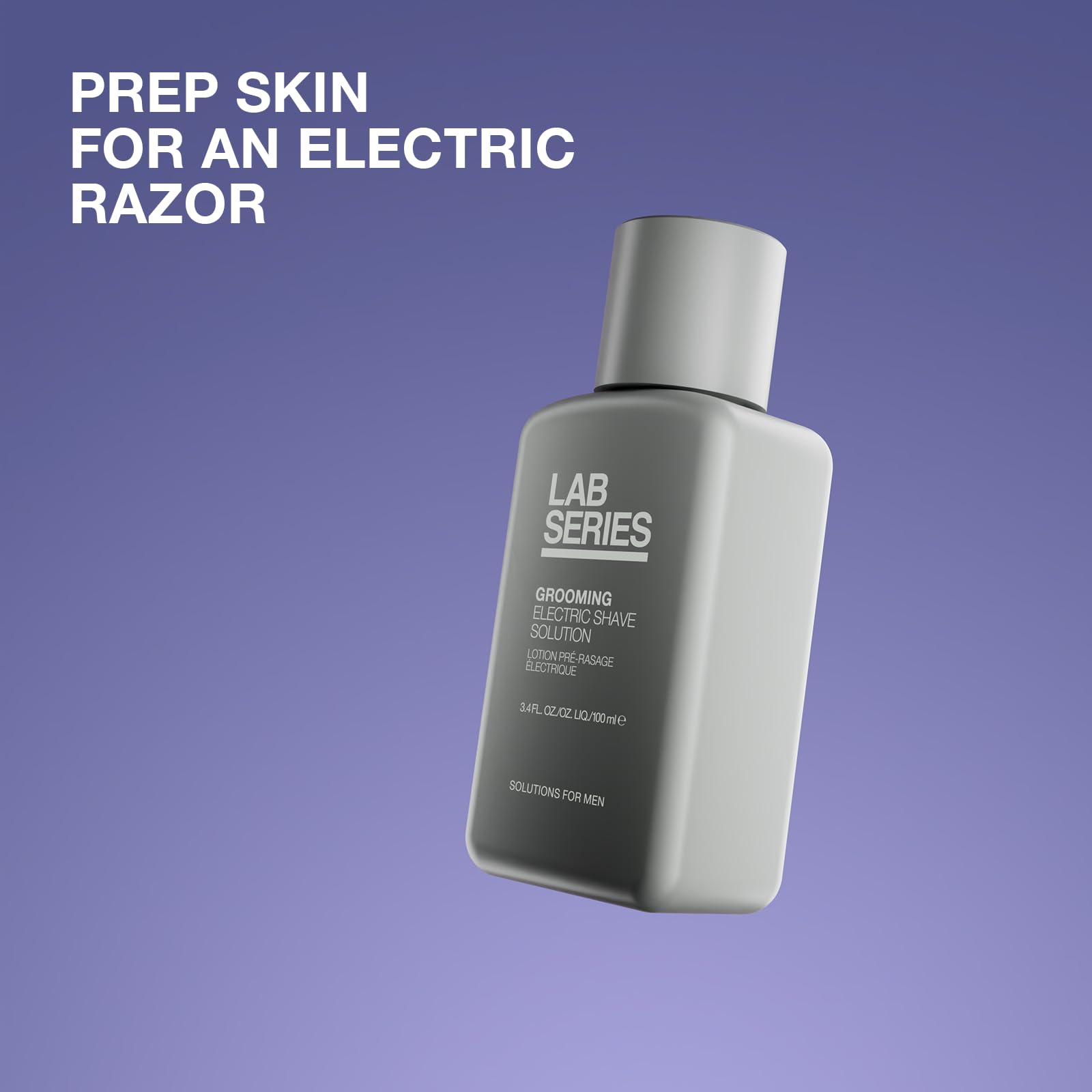 Lab Series Men's Grooming Effortless Pre-Electric Shave Solution - Cools & Refreshes Skin, 3.4 Fl Oz