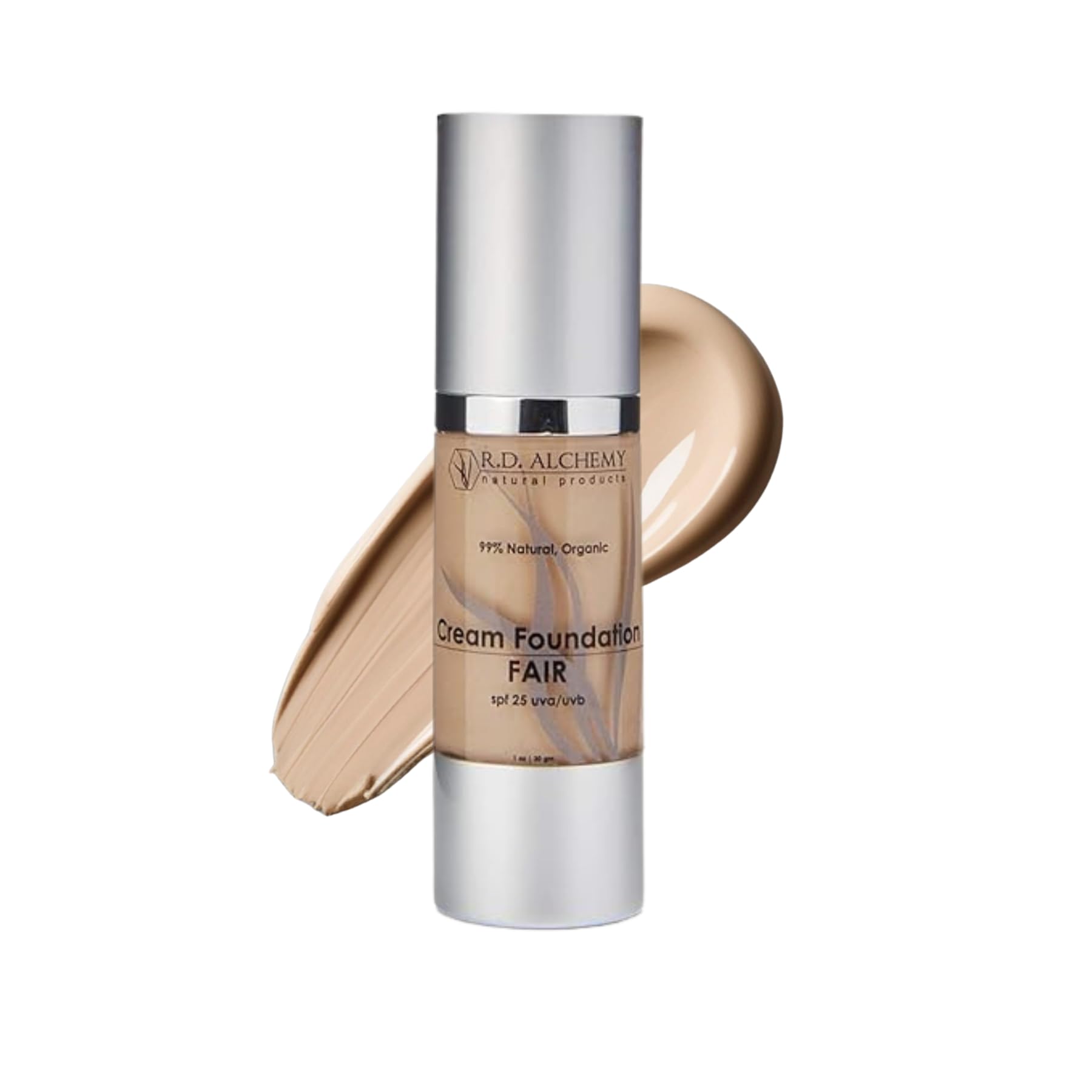 RD Alchemy  99% Natural & Organic FAIR Cream Foundation  Best Lightweight Foundation for Coverage of Blemishes, Sun Spots, Age