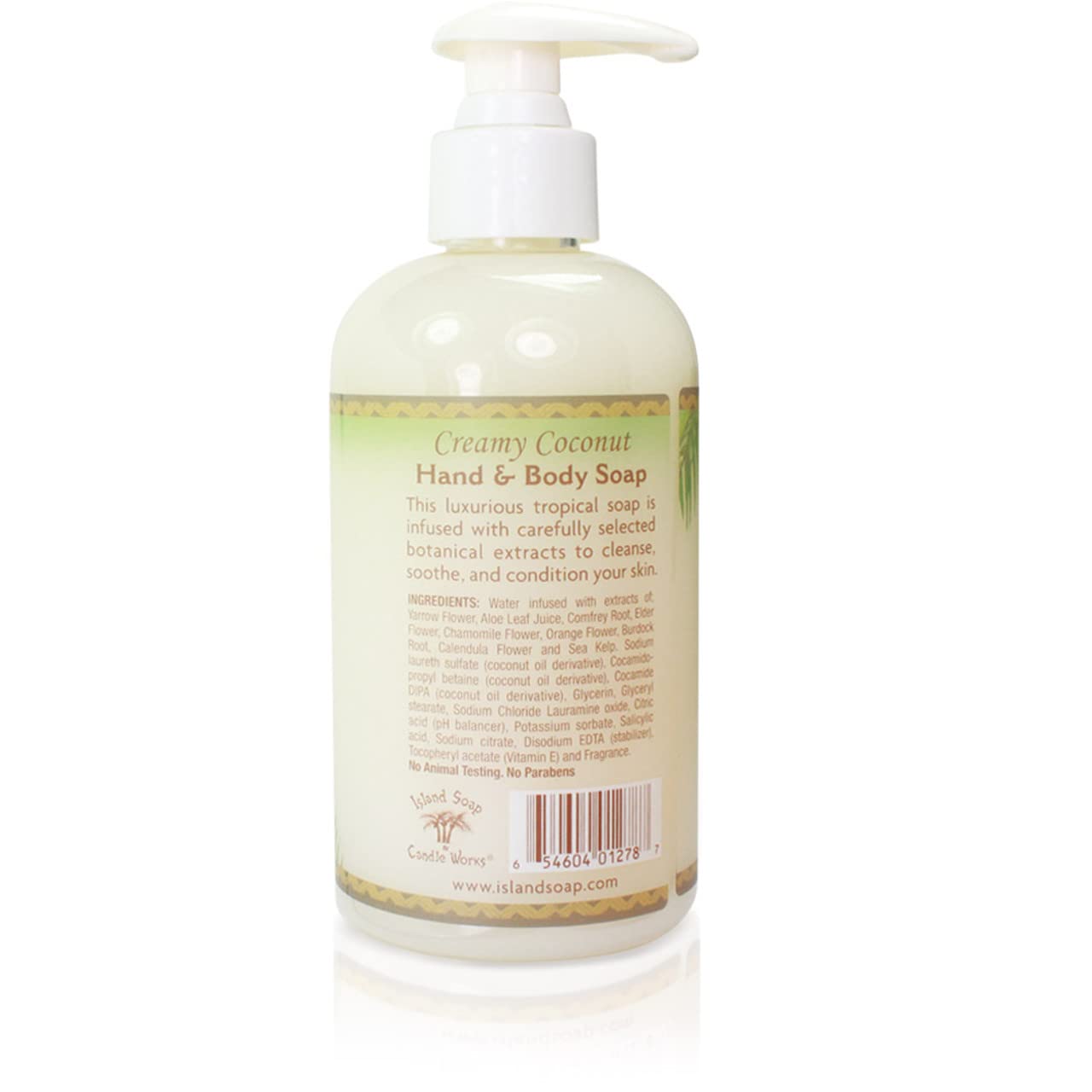 Island Soap & Candle Works Botanical Liquid Hand Soap - Vegan Hand Soap For Men And Women - Luxury Skincare For Bathroom - Hawai