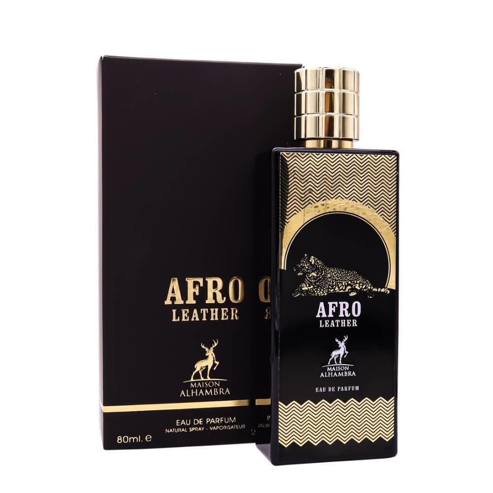 Maison Alhambra Afro Leather Eau de Parfum Spray for Unisex, 2.7 Ounce