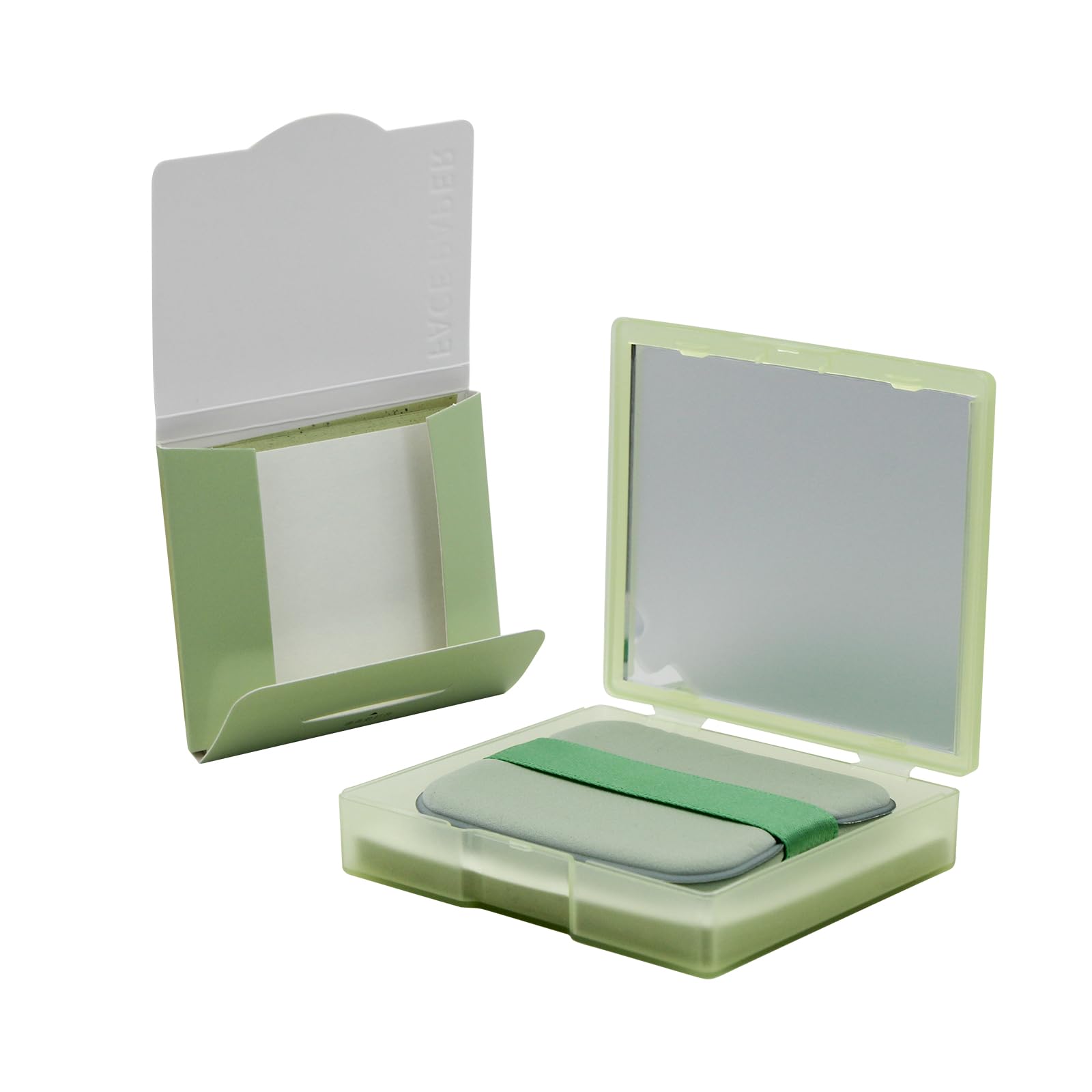 LuckyOpt 200 Oil Blotting Sheets for Face, Portable Oil Control Film with Mirror & Puff Not Destroy Base Makeup Face Oil Absorbi