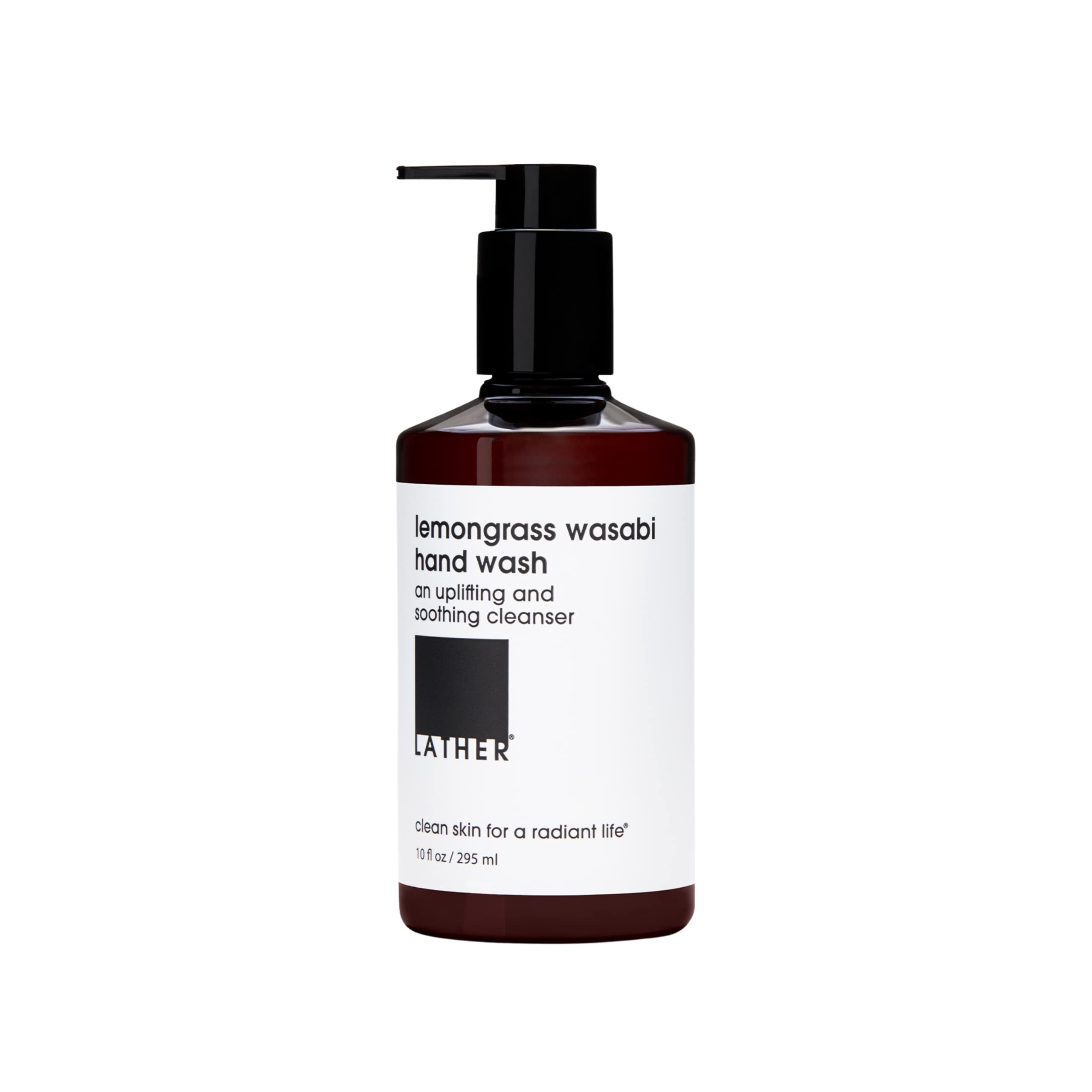 Lather Hand Soap - Nourishing Hand Wash - Lemongrass Wasabi Essential Oil Aromatherapy - Gentle & Hydrating Cleansing Soap For K