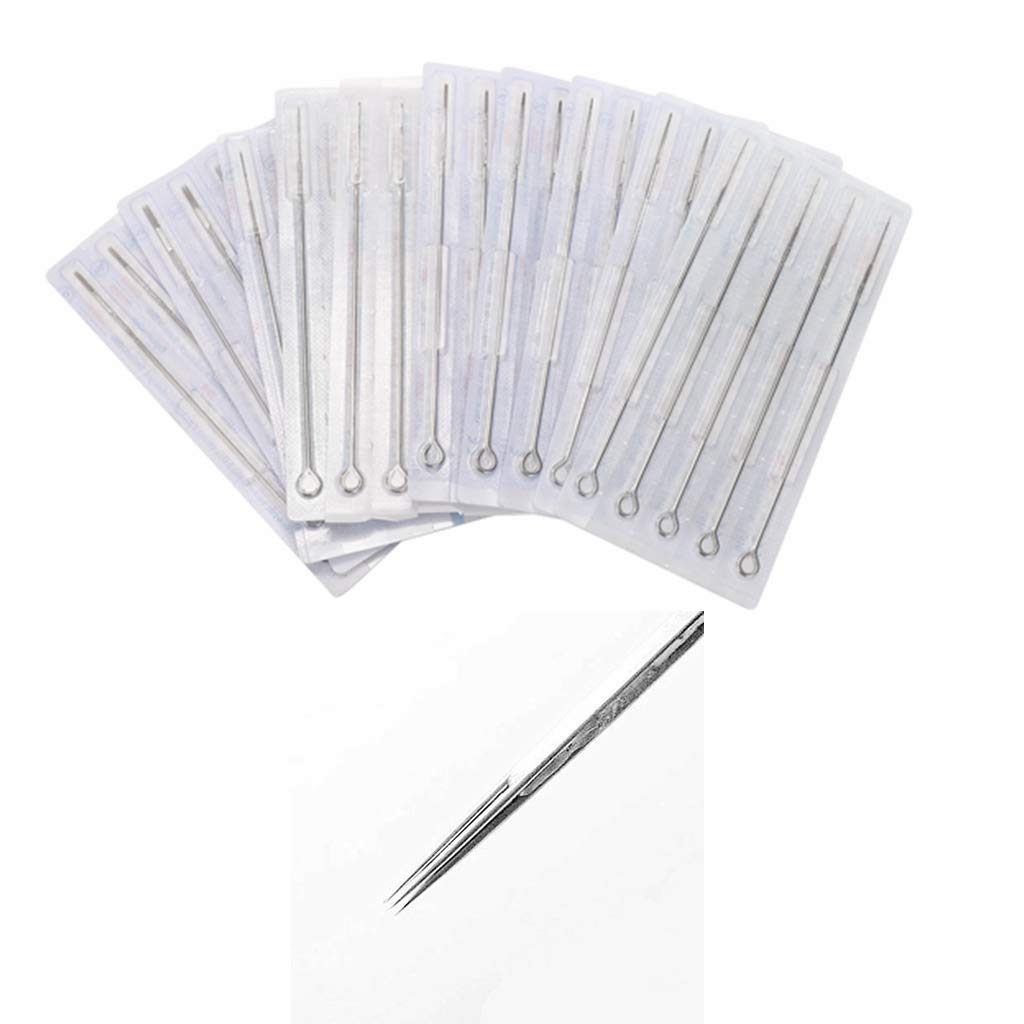 Tattoo Needles,New Star Tattoo Premium Quality Long Bar Tattoo Needles 5 Round Liner (5RL) Disposable & Sterilized - 50pcs 1205R