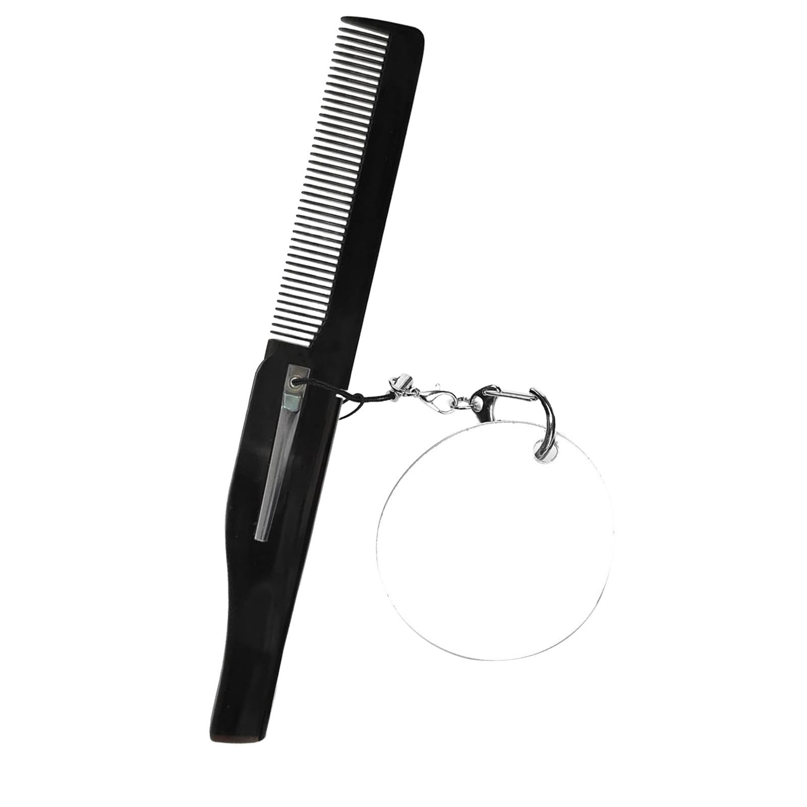 Secret Desire Beard Folding Comb Portable Accessory With Mirror Style C