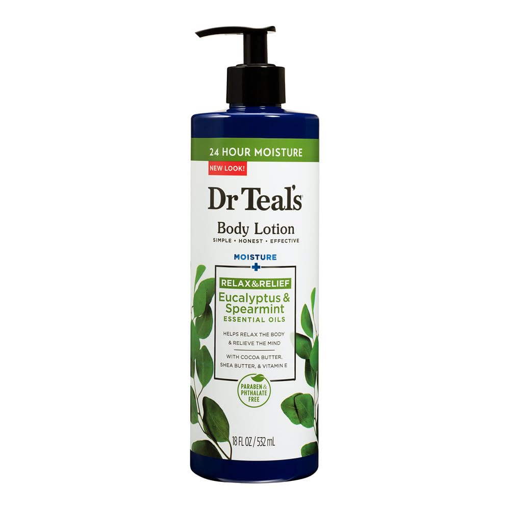 Dr Teal'S Dcp Products Body Lotion Moisture Rejuvenating Eucalyptus & Spearmint, 16 Fl Oz Pack Of 4 (Yes)