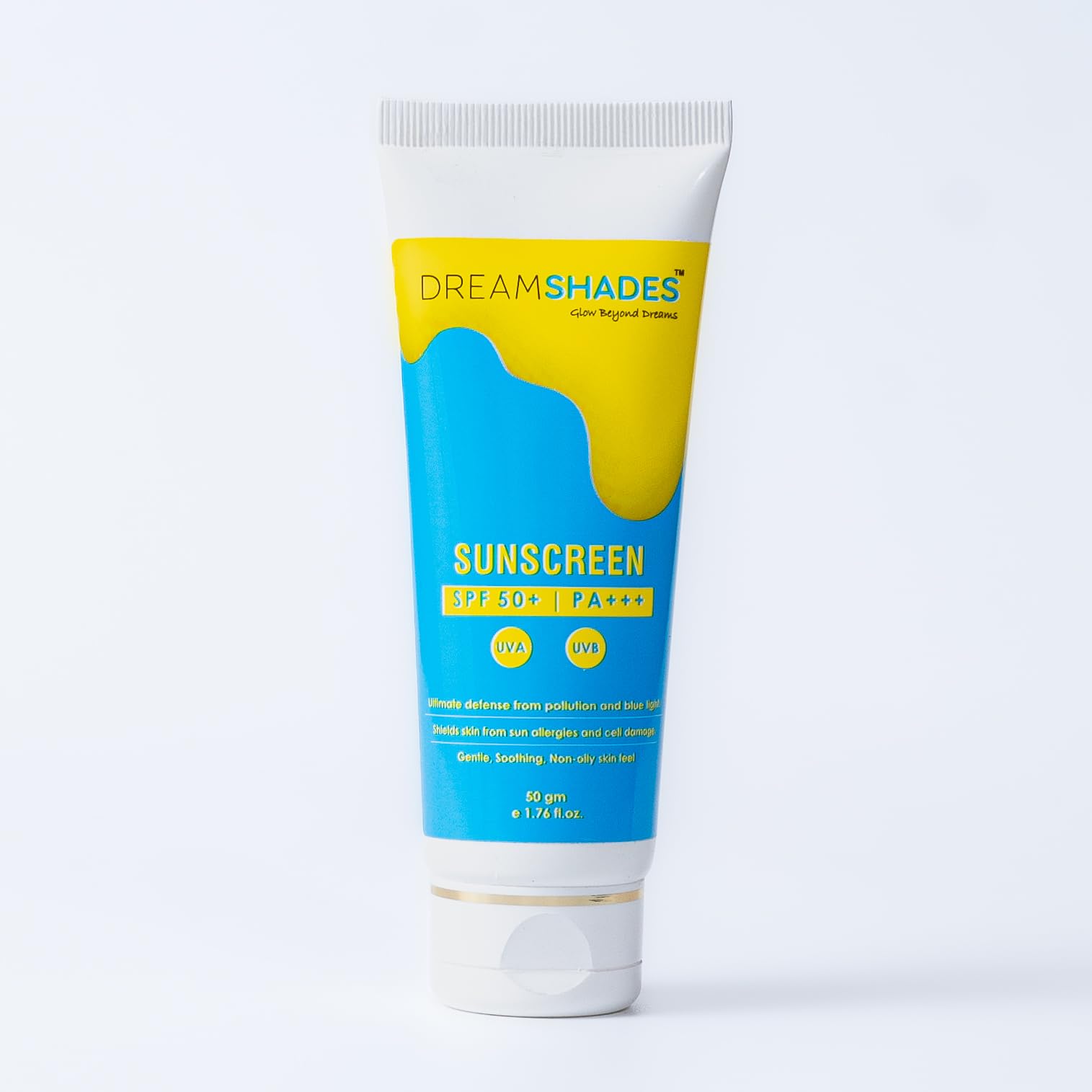 Dream Shades Sunscreen SPF 50 PA+++ Broad Spectrum Protection AntiPollution Shield 50 GM