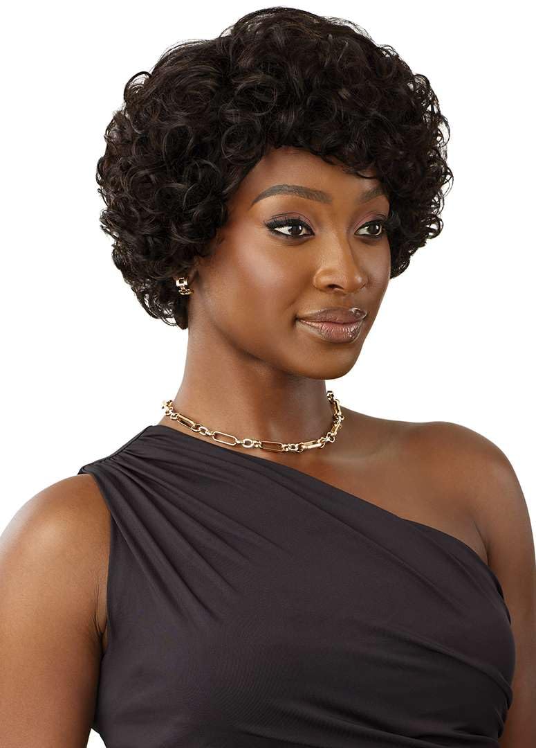 Outre Fab & Fly Full Cap Wig - Human Hair - Susette (NATURAL BLACK)