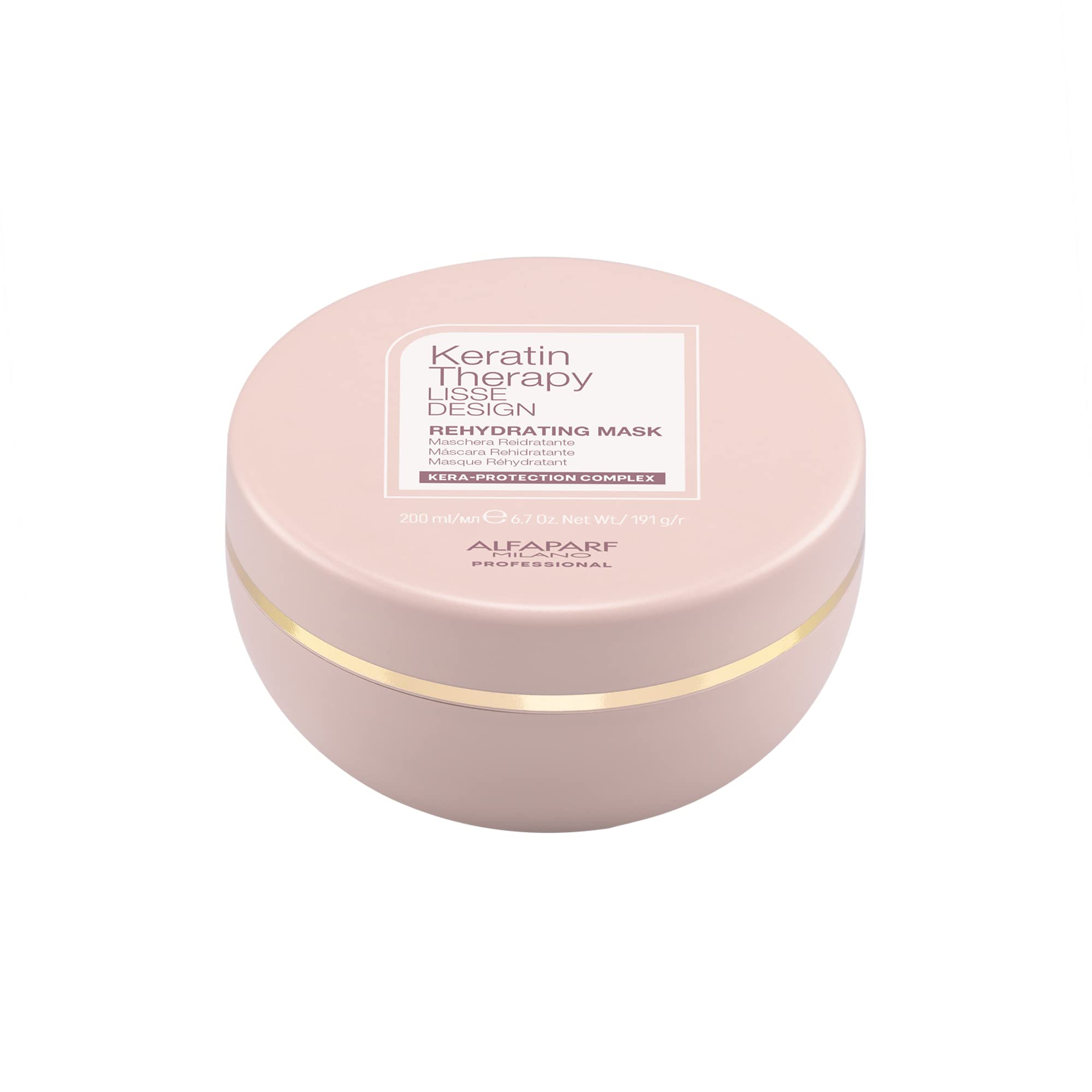 Alfaparf Milano Keratin Therapy Lisse Design Rehydrating Keratin Hair Mask - Maintains and Enhances Keratin Smoothing Treatment