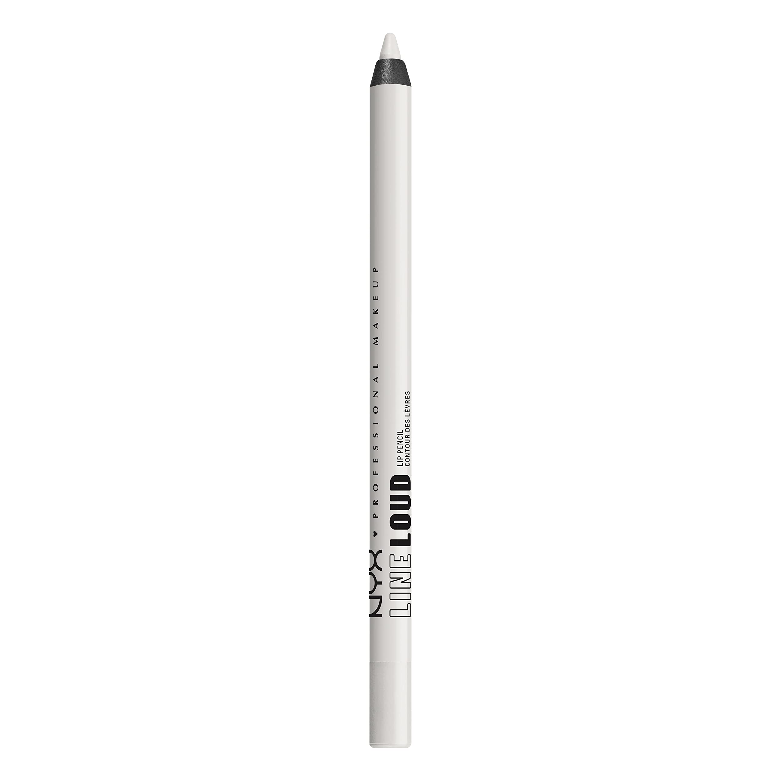 NYX PROFESSIONAL MAKEUP Line Loud Lip Liner, Longwear and Pigmented Lip Pencil with Jojoba Oil  Vitamin E - gimme Drama (White)