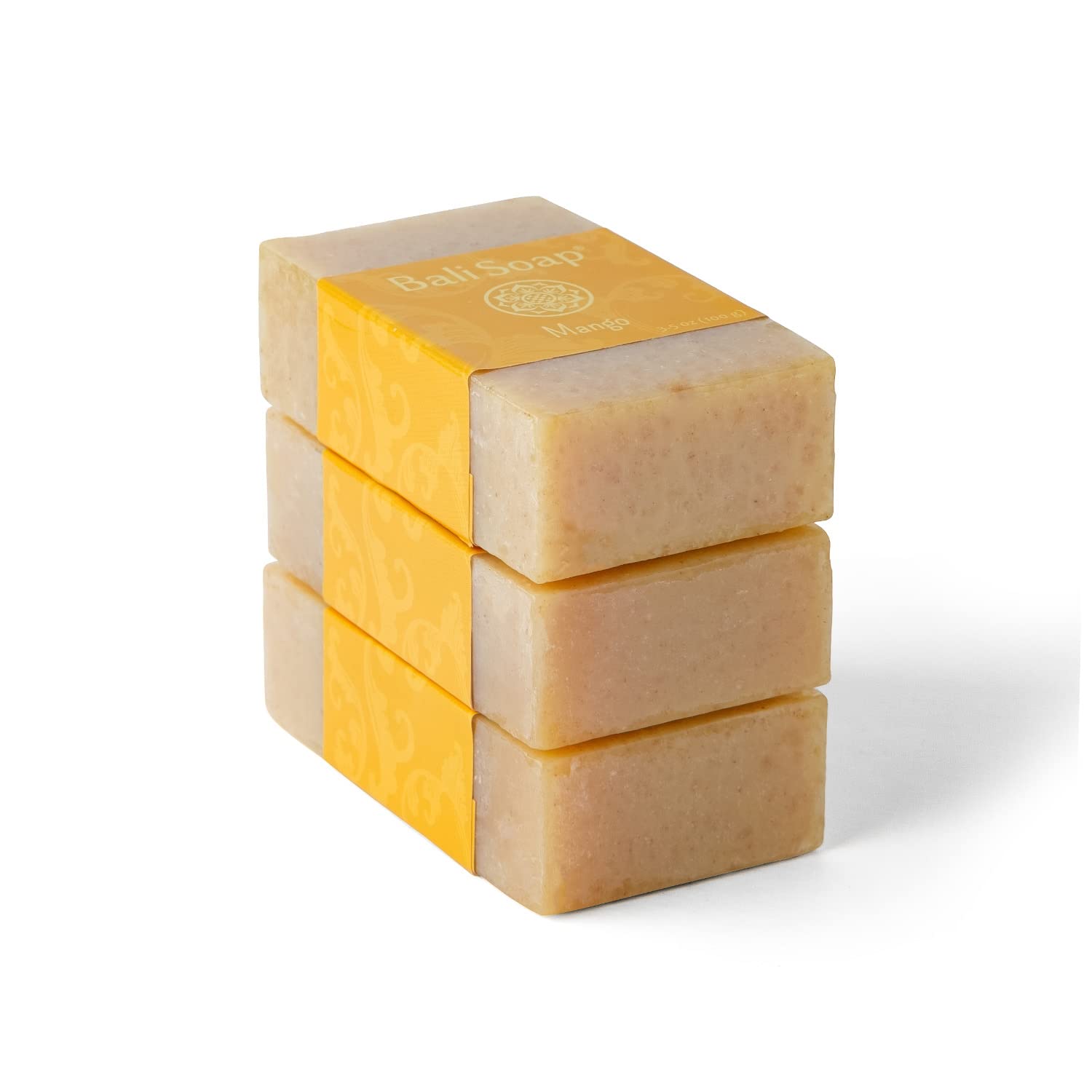 Bali Soap - Mango Natural Soap - Bar Soap For Men & Women - Bath, Body And Face Soap - Vegan, Handmade, Exfoliating Soap - 3 Pac