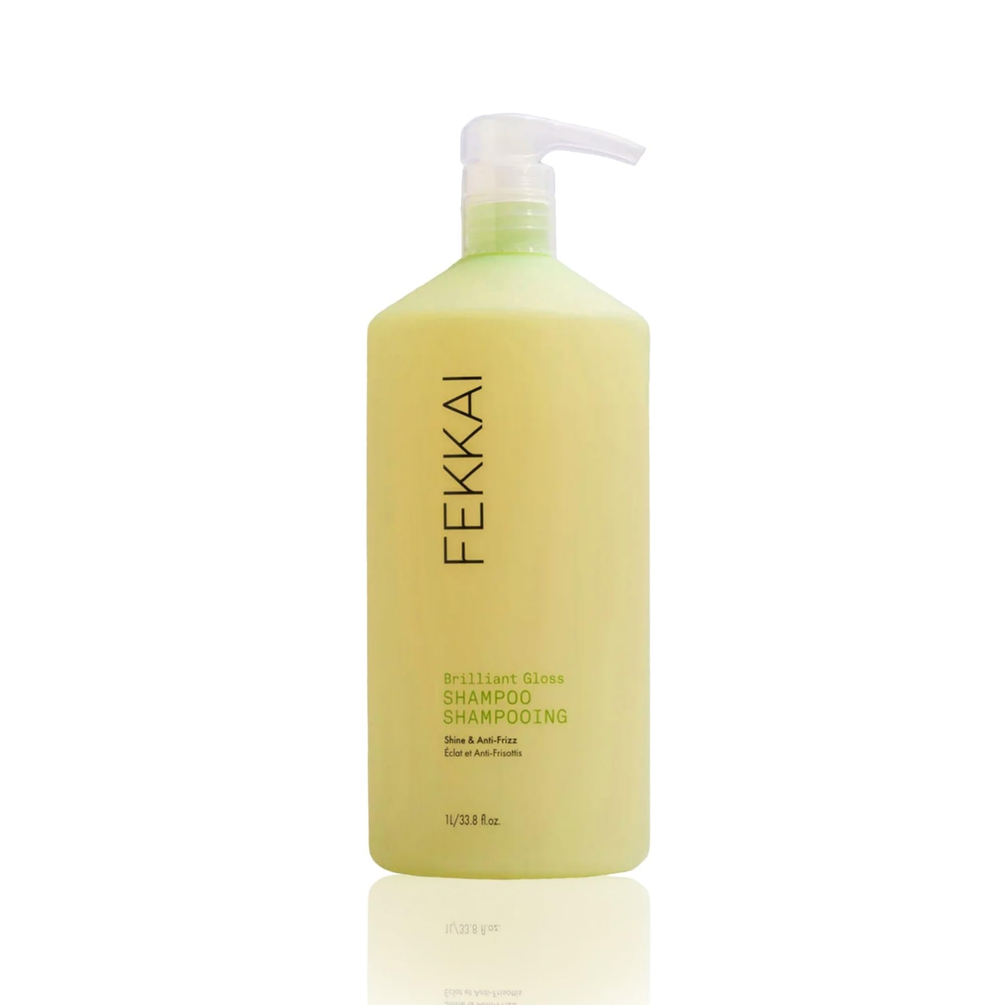 Fekkai Brilliant Gloss Shampoo - 1 Liter - Transforms Hair with 4X Shine - Free of Sulfates, Parabens, Phthalates - Vegan, Cruel