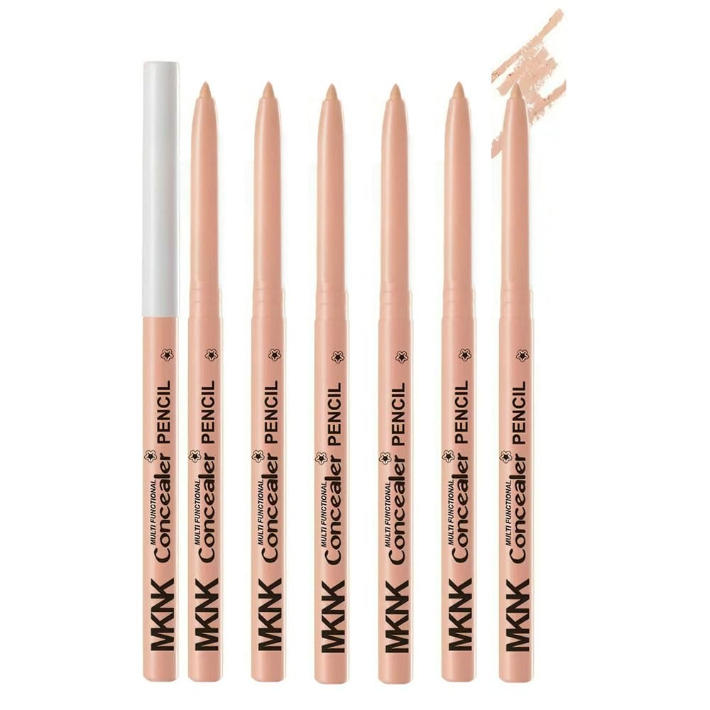 FangTangDI 6 Pack MultiUse Concealer Pencil, Brightener & Highlighter for Under Eyes, Waterproof Long Lasting Smooth Glide Eye 