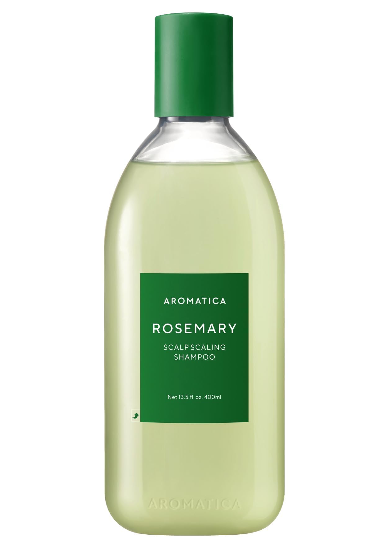 AROMATICA Rosemary Scalp Scaling Shampoo 13.53 oz / 400 ml - Vegan Shampoo with Rosemary Essential Oil-Removes Dead Cell Skins o